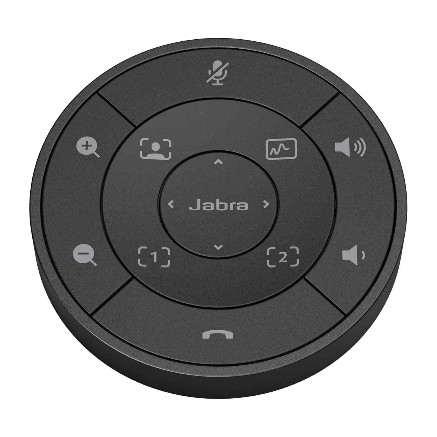 Jabra 8220-209 PanaCast 50 Remote Control - Simplistic All-In-One for PanaCast 50 Video Bar - Easy In-Room Operation With Volume Adjustment - Black