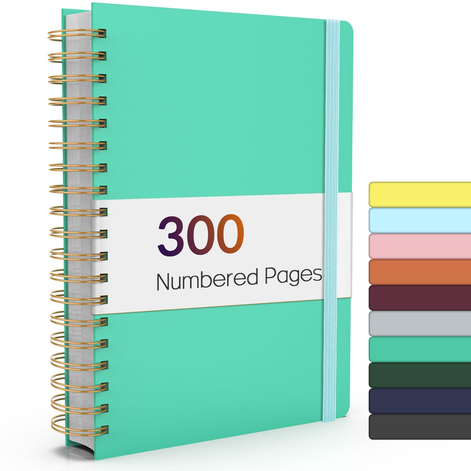 Forvencer A4 Spiral Notebook, Green