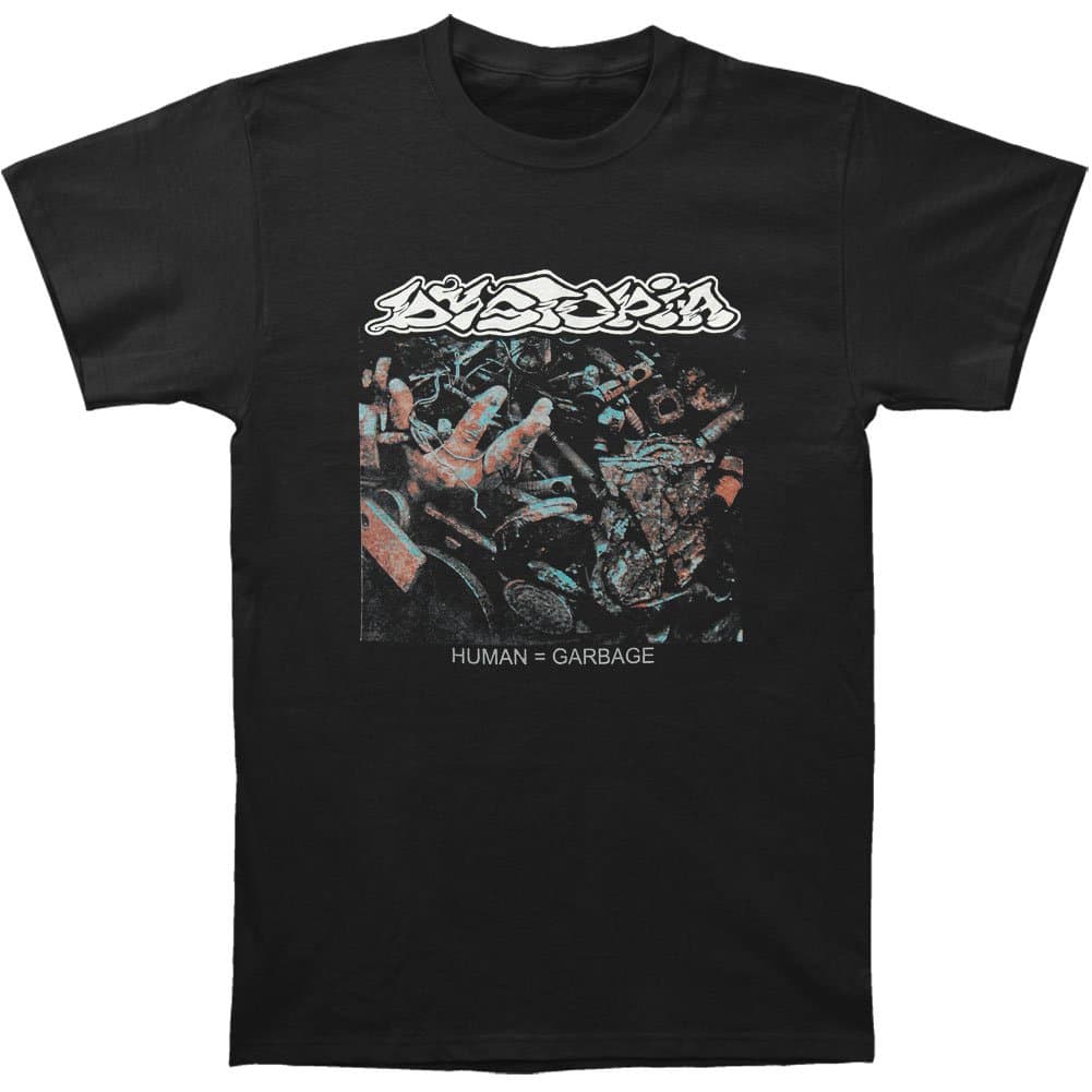 Dystopia Men's Human=Garbage T-shirt Black