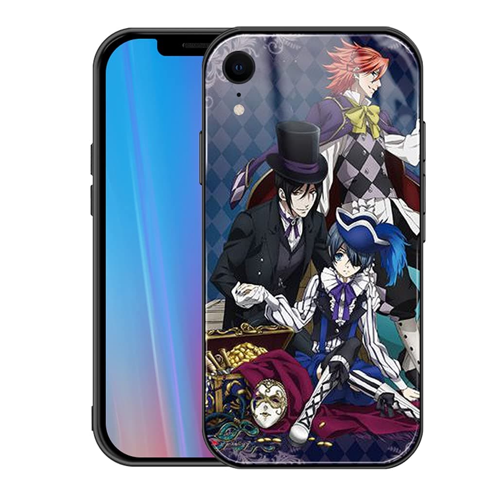 Black Butler iPhone XR case - Black Butler Anime Phone case iPhone XR for Shockproof Hard pc+TPU Bumper Protective case for Boys Men