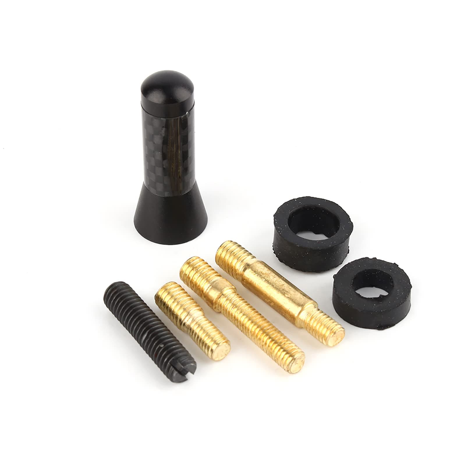 Easy to Install Carbon Car Short Universal Antenna