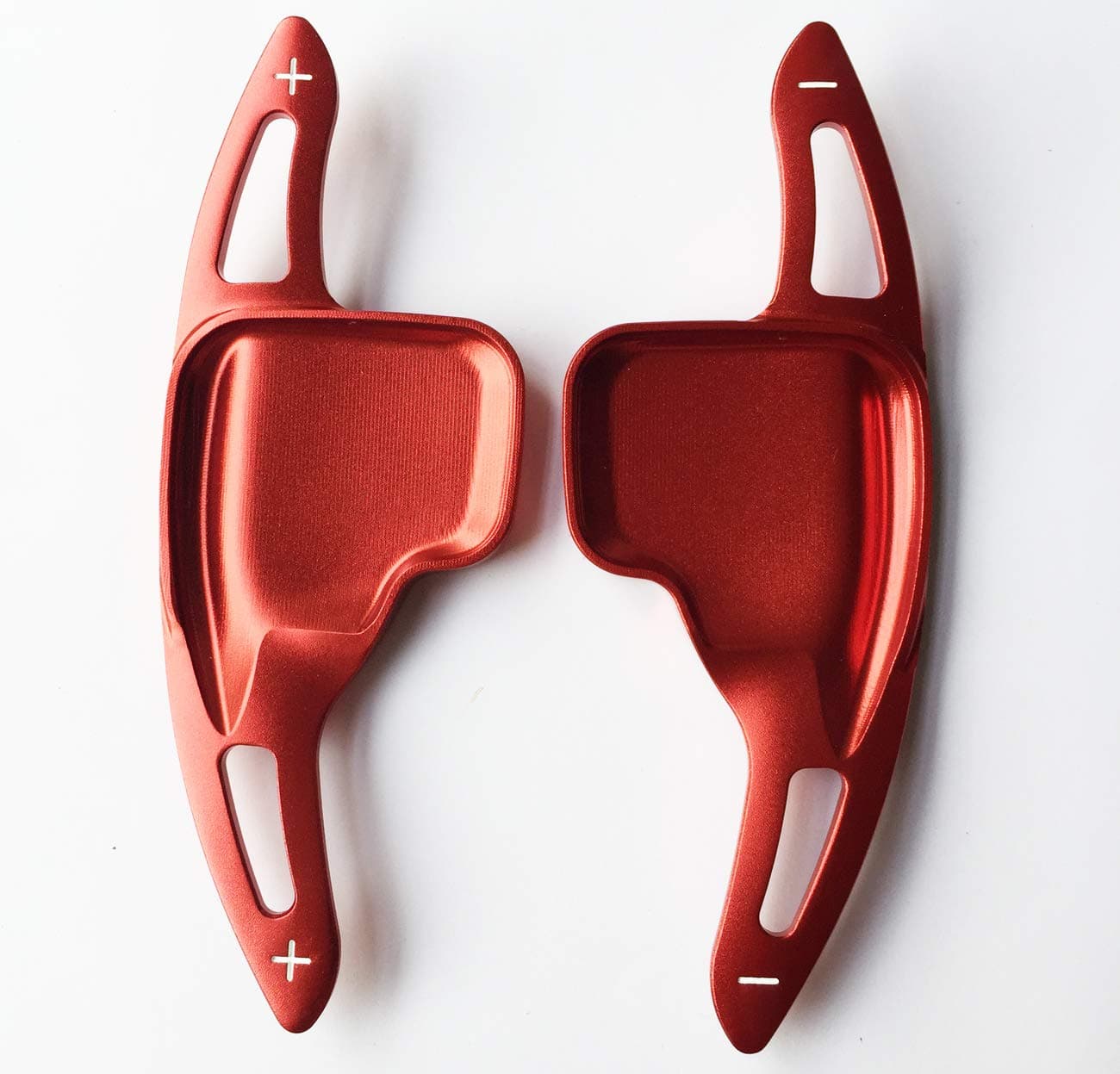 OP Steering wheel paddle shifter extensions for BMW 1 2 3 4 5 6 7 series X1 X2 X3 X4 X5 X6 I8 (Red)