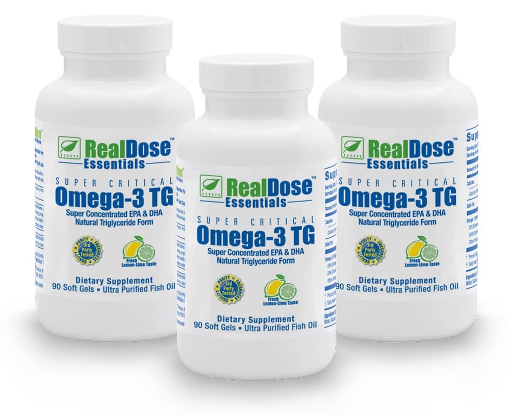 RealDose Super Critical Omega-3 TG Fish Oil (2400 mg Omega-3’s/Day) 90 Soft Gels (3)