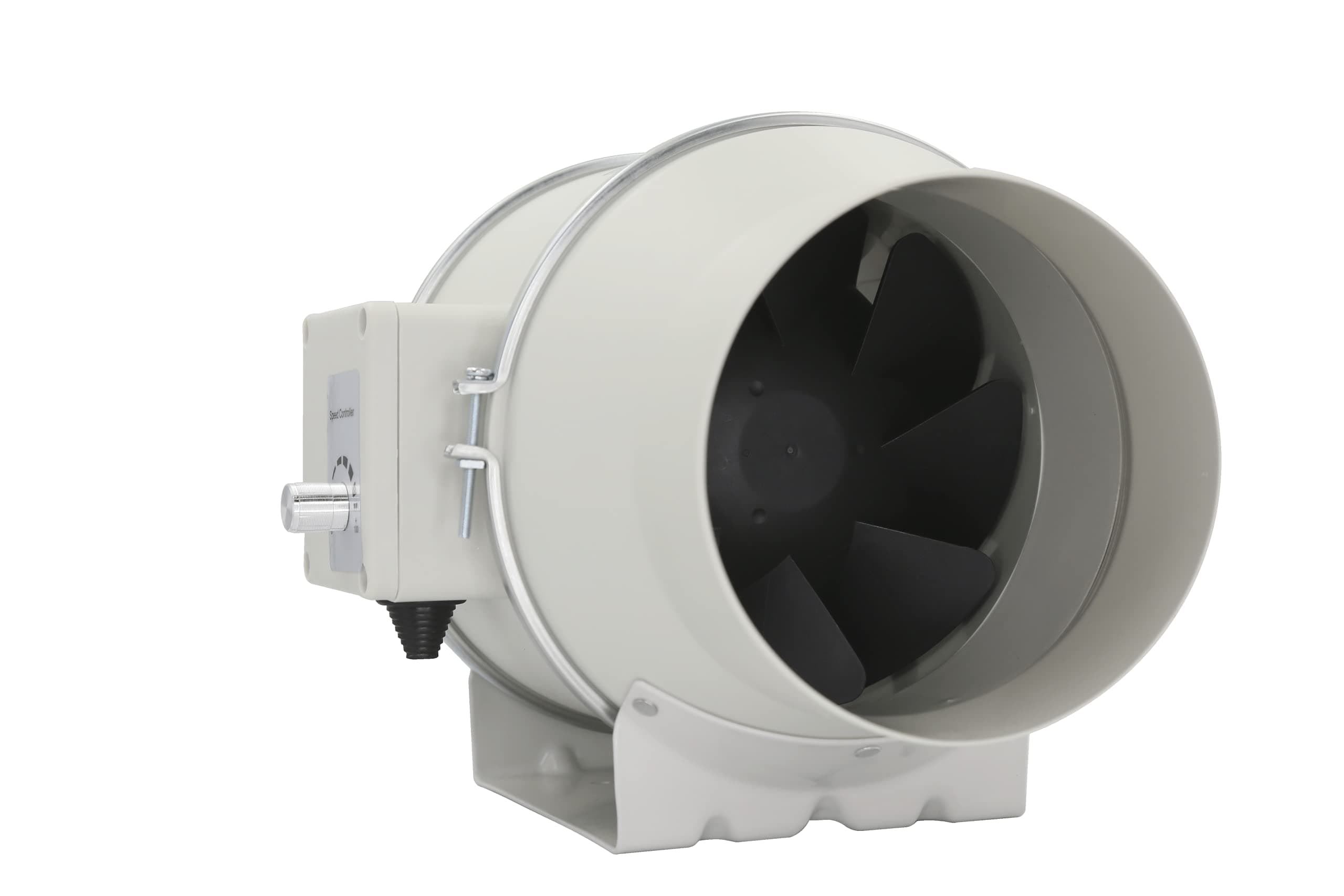 AEC150 Quiet Inline Duct Fan with 0-100% Variable Speed (20-530CMH) EC Motor Silent Mix Flow/Inline Duct Fan/Circular Inline Fan/Air Circulation System/Fresh Air System, Multicolor