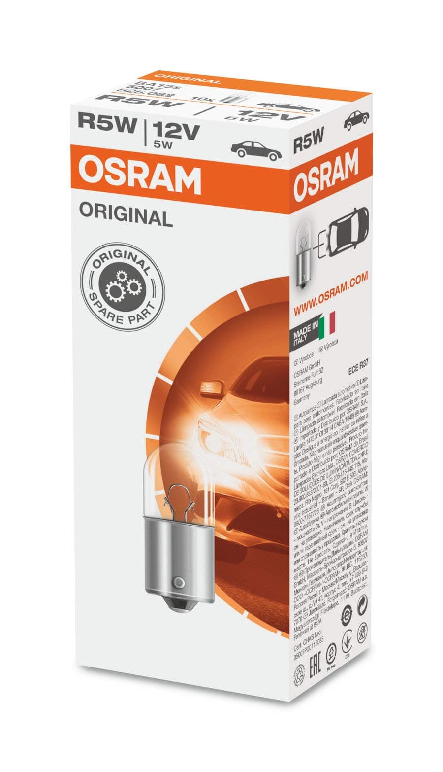 Osram Original Bulbs R5W 5007-02B 12V 5W (Pair)