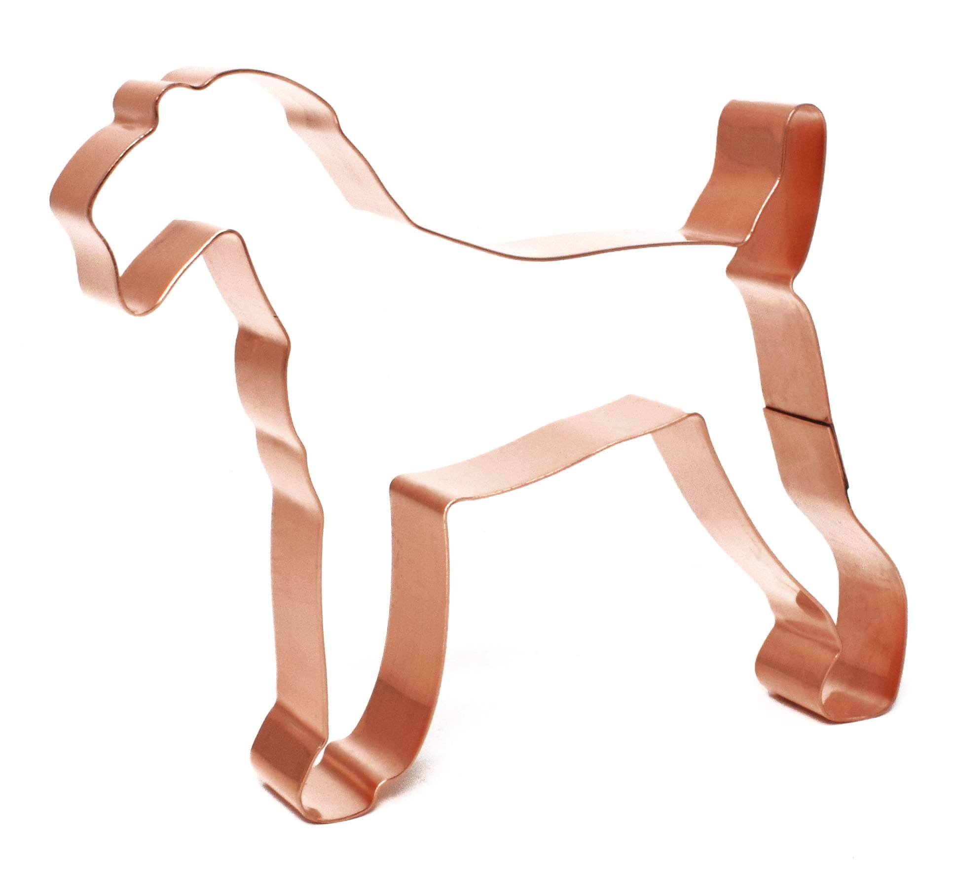 The Fussy PupHome & Kitchen Decor - Airedale Terrier Cookie Cutter – 4.25 inch - Handcrafted Copper Dog Gifts