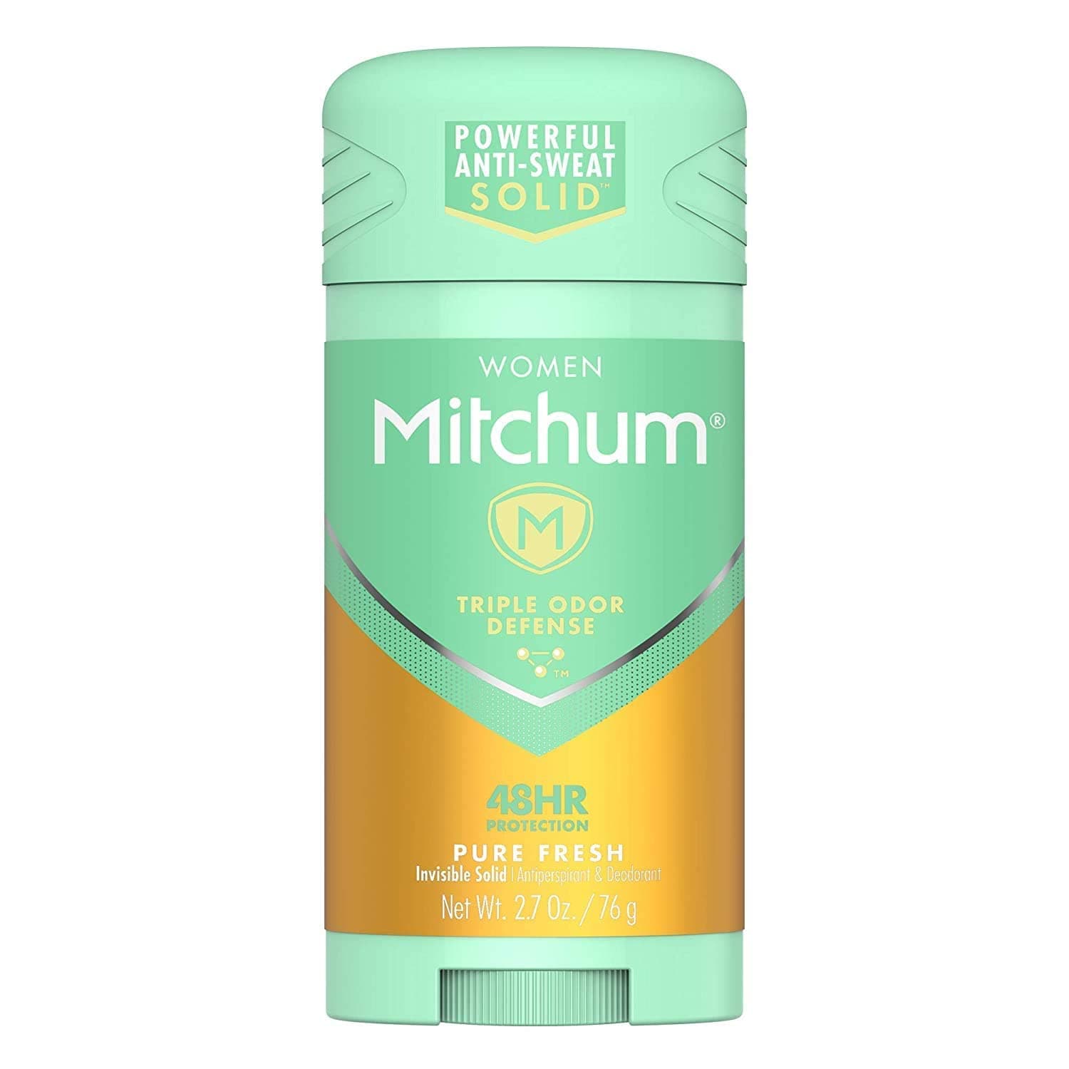Mitchum Women Triple Odor Defense Invisible Solid 48HR Antiperspirant & Deodorant, Pure Fresh, 2.7 OZ - 3 Pack