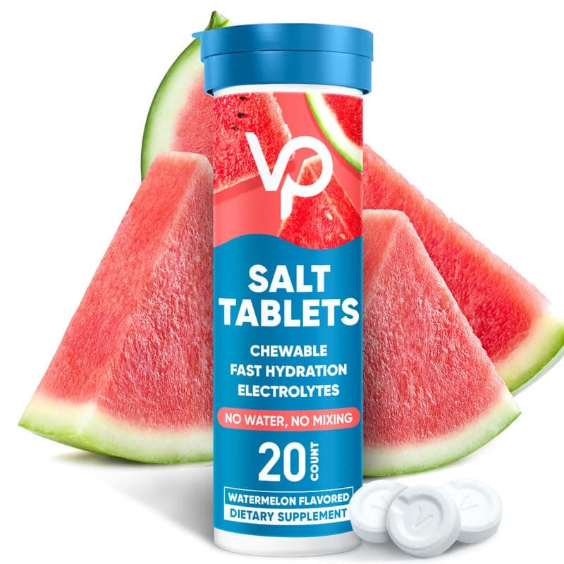 Venture Pal チュアブル電解質タブレット 高速溶解 シュガーフリースティックソルトタブレット - 急速水分補給、アウトドアランニング、ハイキング、スポーツ用のバラエティパック | ケト&ビーガンフレンドリー | 80個 (4パック)