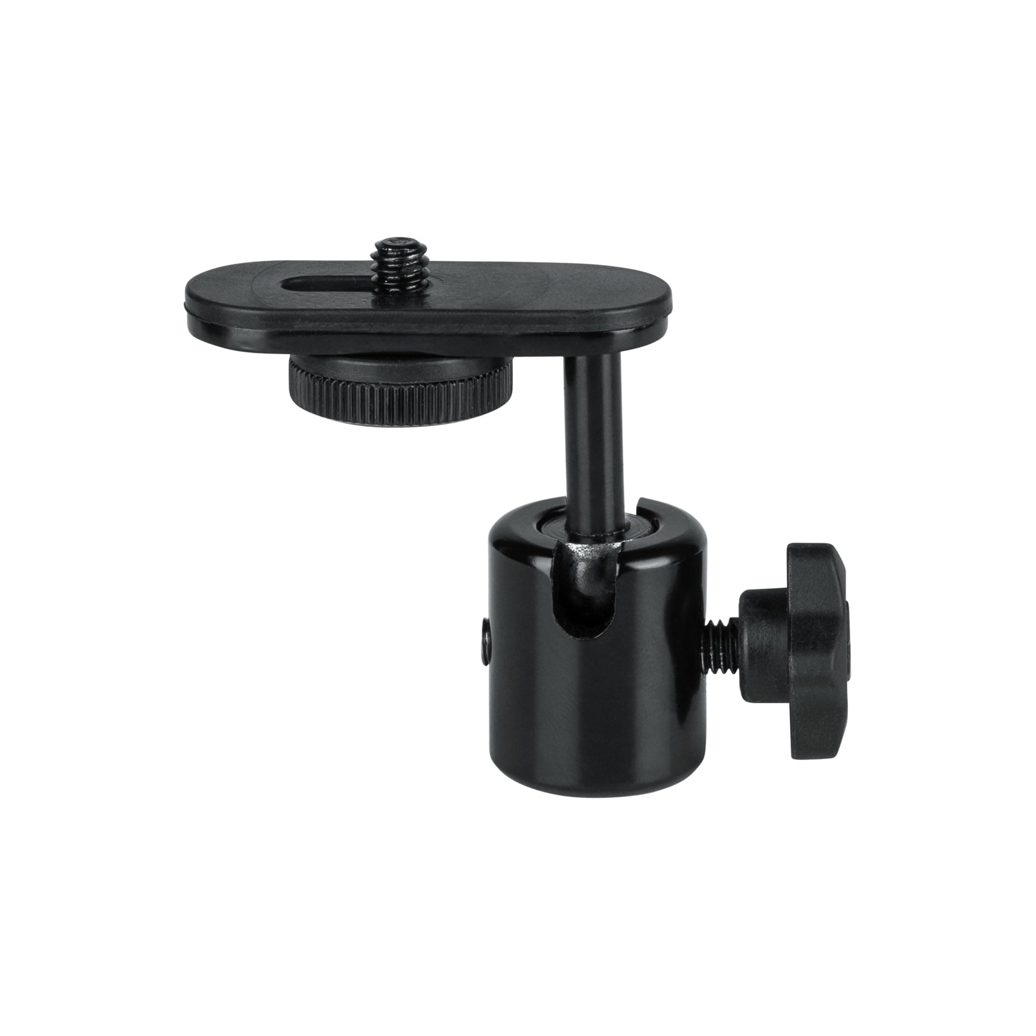 Gator Frameworks Camera Mount Mic Stand Adapter with Ball-and-Socket Head Fits Standard 1/4-20 Camera Threads (GFW-MIC-CAMERA-MT)