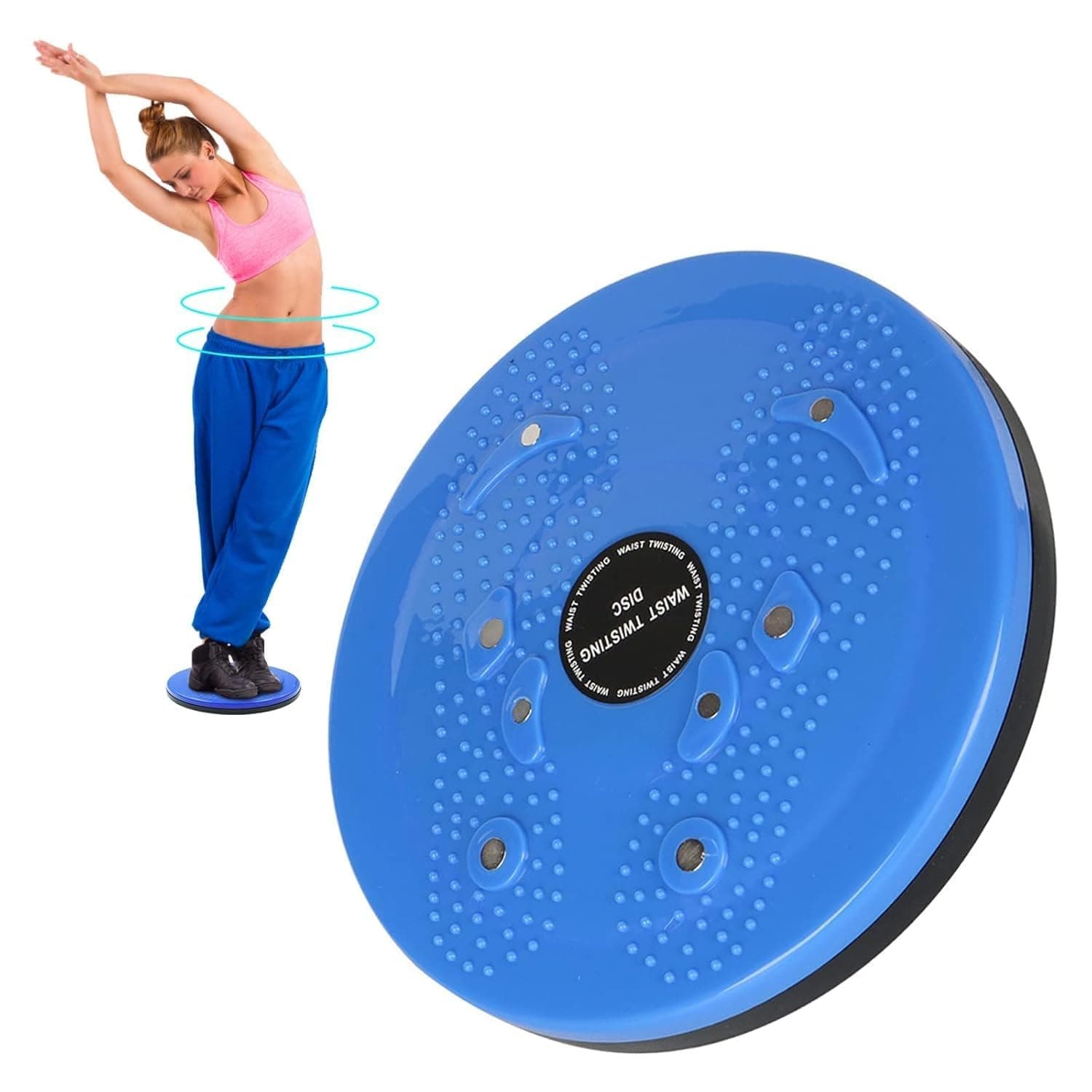 Drumstone 𝟏𝟓 𝐘𝐞𝐚𝐫𝐬 𝐆𝐮𝐚𝐫𝐚𝐧𝐭𝐞𝐞 Tummy twister acupressure disk ABS body exercise board for figure tone up waist workout and weight management for home use