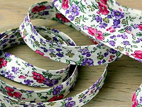 Essential Trimmings Ditsy Flower Print Cotton Bias Binding Tape - per 3 metres
