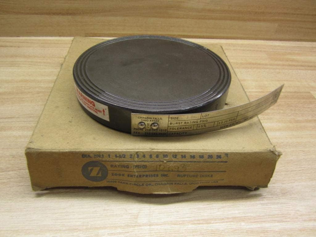 Zook MY1142-3-101.93-90-250 Rupture Disk