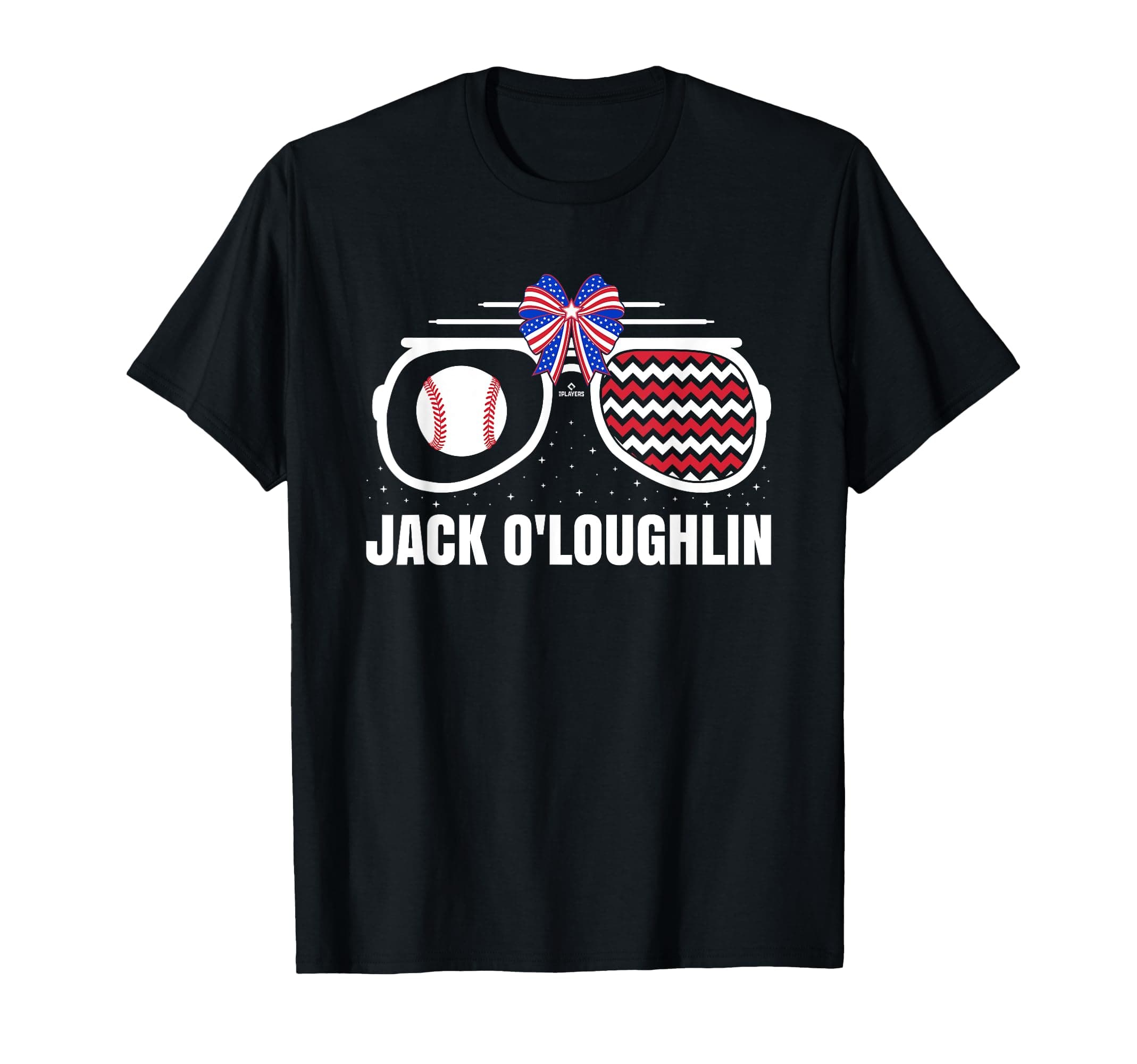 Ballpark MVPAmerican Glasses Jack O'Loughlin Prospect Baseball Fan Gear T-Shirt