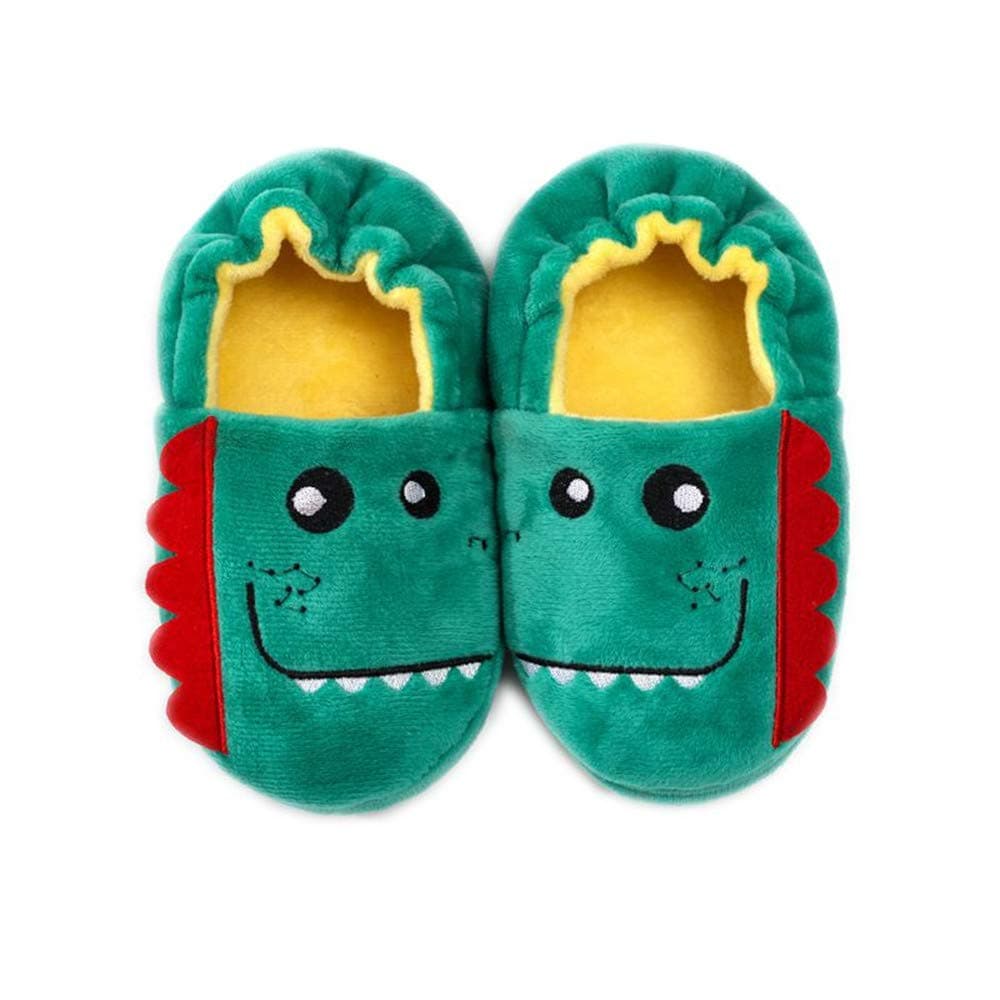 Toddler Boys Slippers Cartoon Cute Animals Plush Warm Home Shoes