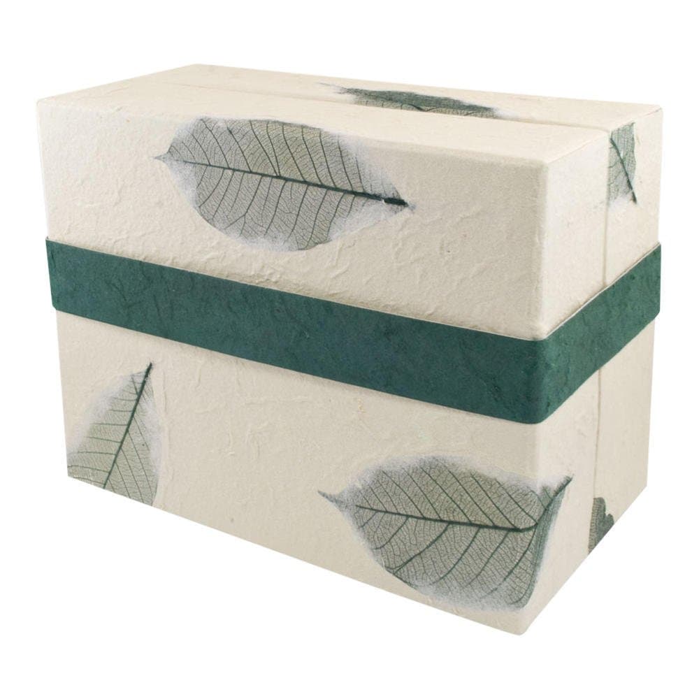 Perfect Memorials Loving Leaves Handmade Biodegradable Box Cremation Urn