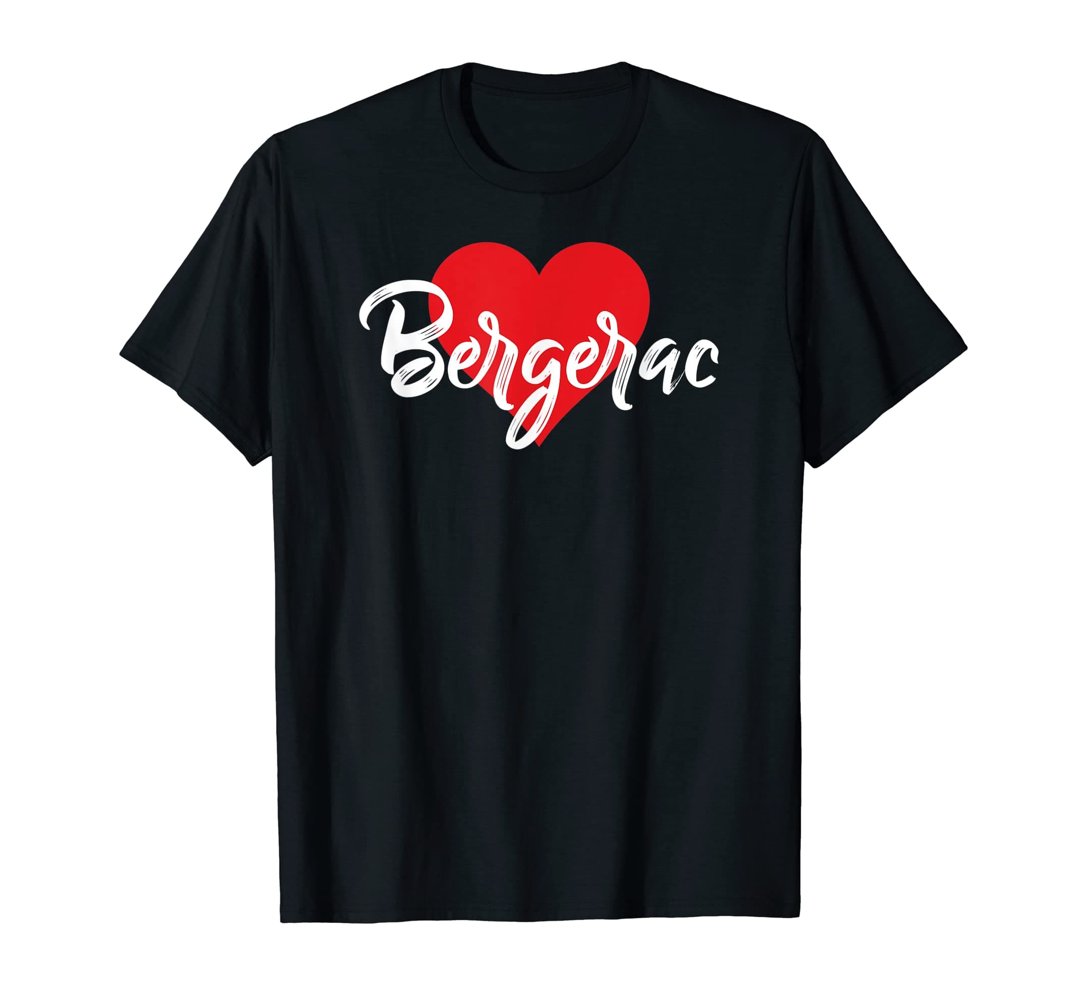 Dordogne Villes Françaises SouvenirsJ'aime Bergerac France Femmes Coeur T-Shirt
