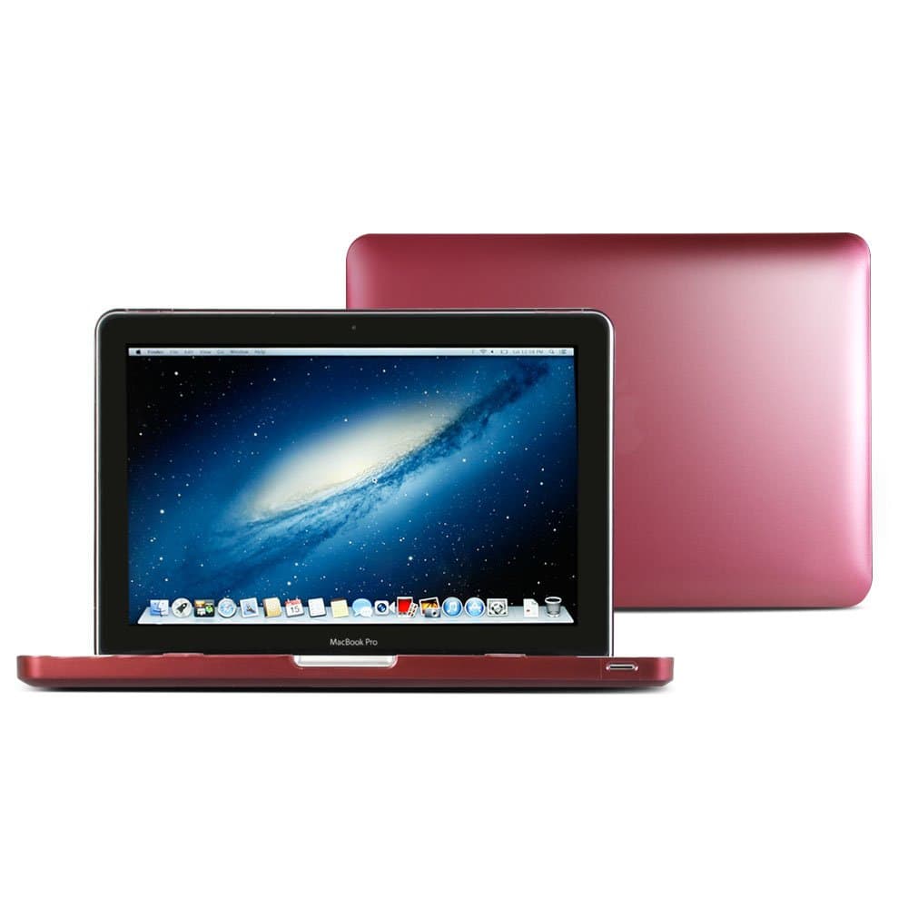 GMYLE Macbook Pro 13 - Hard Case Metallic Color - Maroon Red Frosted Polycarbonate Cover (Not Fit For Retina Macbook Pro 13)