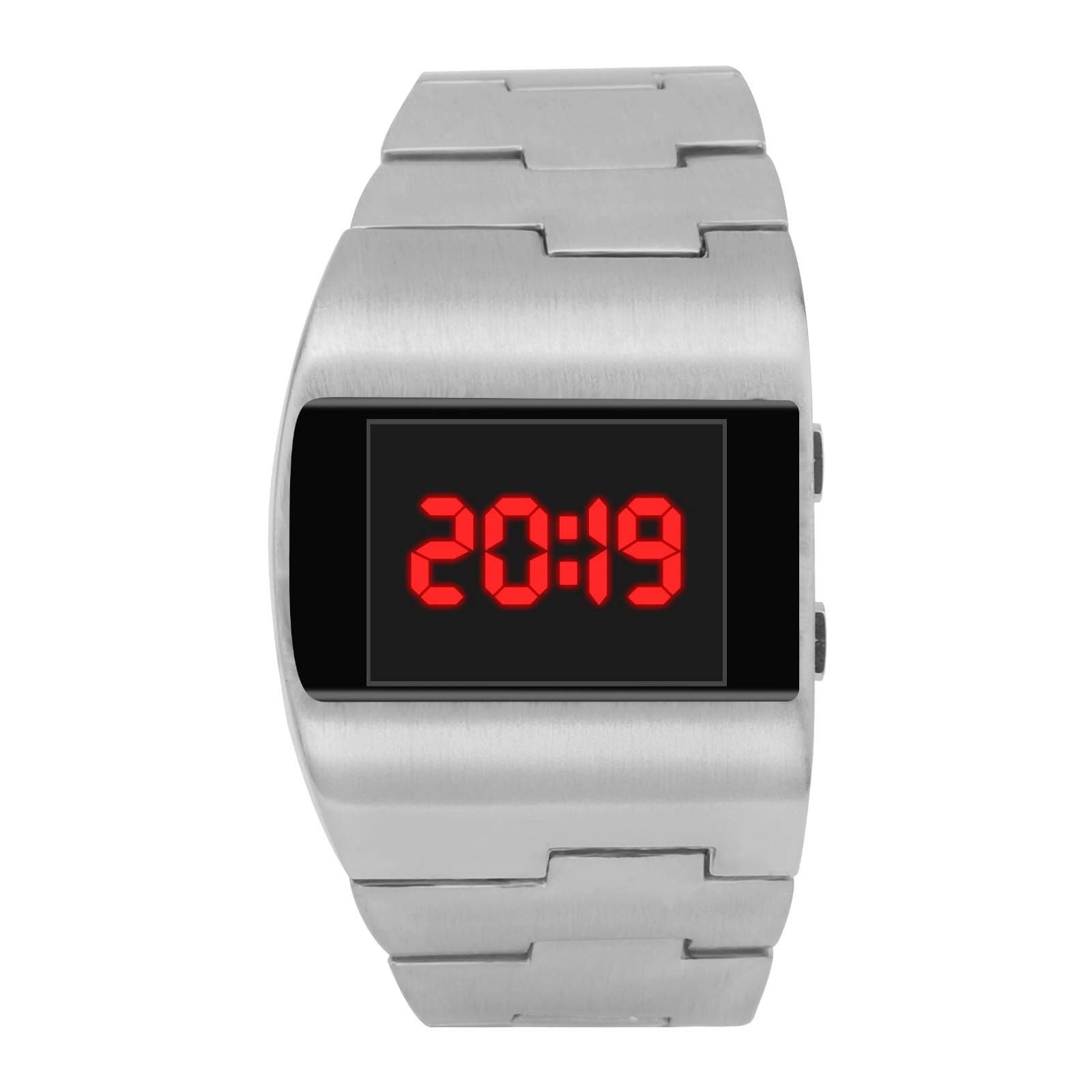 ICNCVKX Sale Cleance!Cool LED Watch for men,LED Digital, Wide Dial Steel Belt Monochrome Digital Electronic Watch