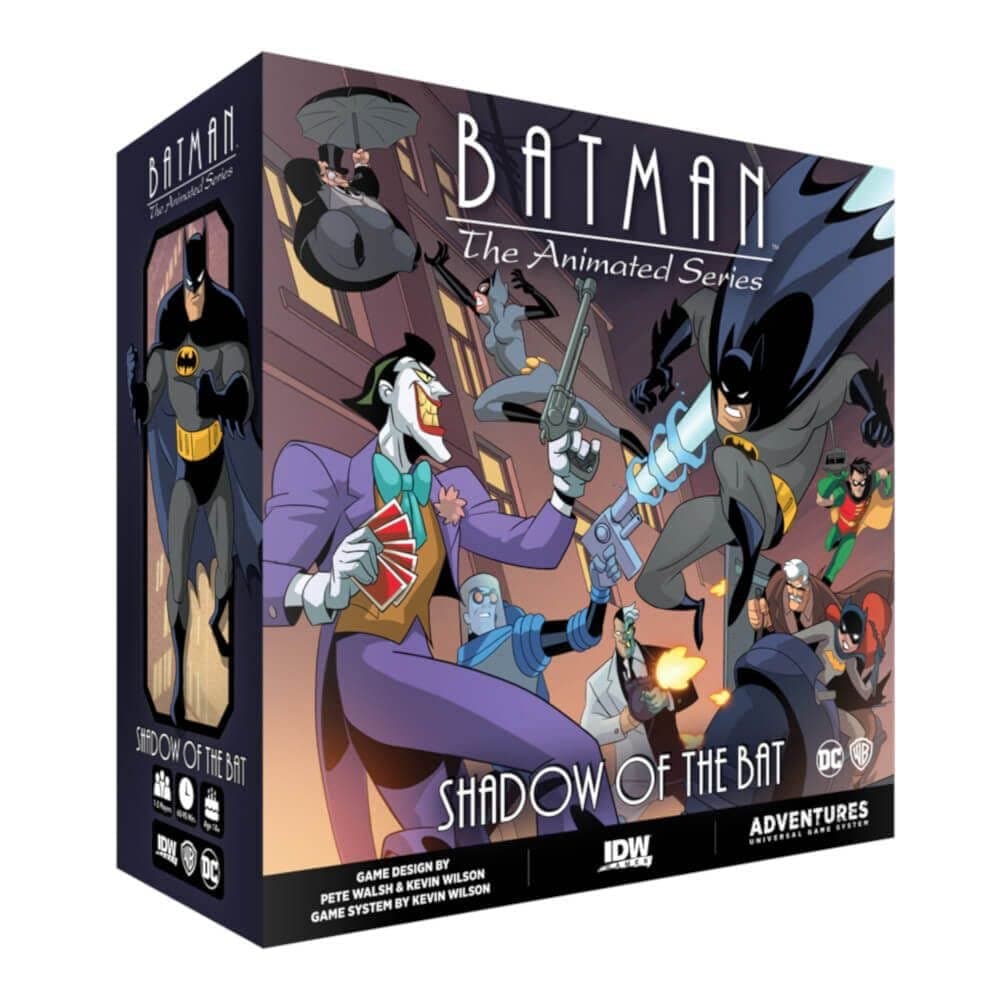 IDW Batman: The Animated Series Arkham Asylum Expansion Game - 15 Miniatures, 16 Scenarios, 10 Villains, 13 Missions, Clayface Mode - For Ages 13+