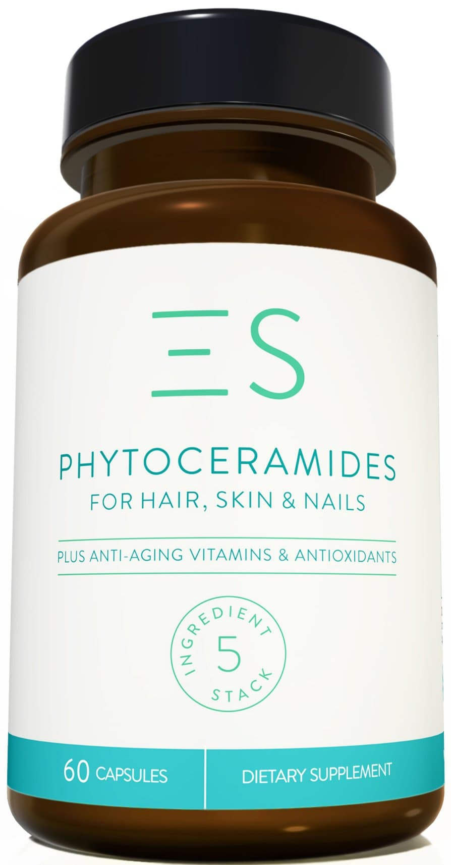 Plant-Based Phytoceramides (350 mg) For Anti Aging - Enjoy Healthy Hair, Skin & Nails With 2 MONTHS Supply (60 ct).