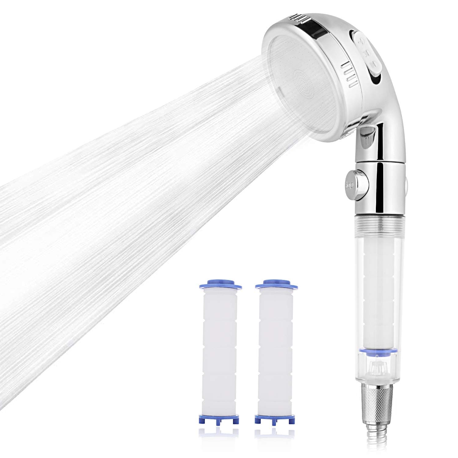Shower Head, Filtration High Pressure Water Saving 3 Mode Function Spray Handheld Showerheads for Dry Skin & Hair