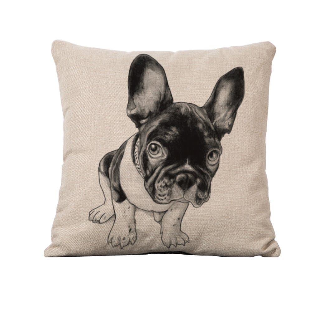 French Bulldog Cushion Cover 45cm by 45cm