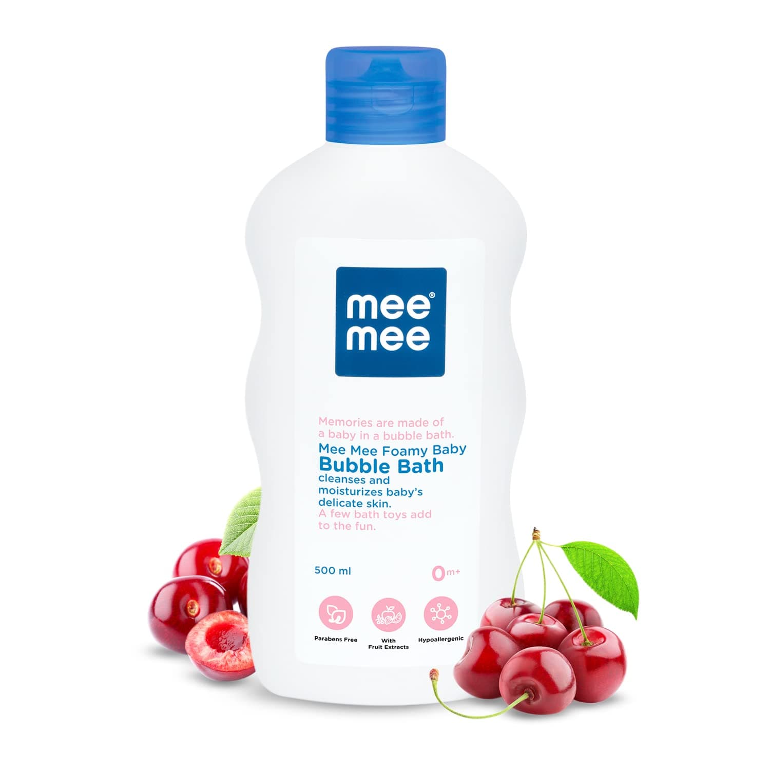 Mee Mee Baby Body Wash | Pk of 1(400ml Each) With Cherry & Fruit Extracts | Tear-Free Formula | Moisturizes and Soothes Skin | Natural Head to Toe Baby Mild Bubble Bath Dermatologically Tested