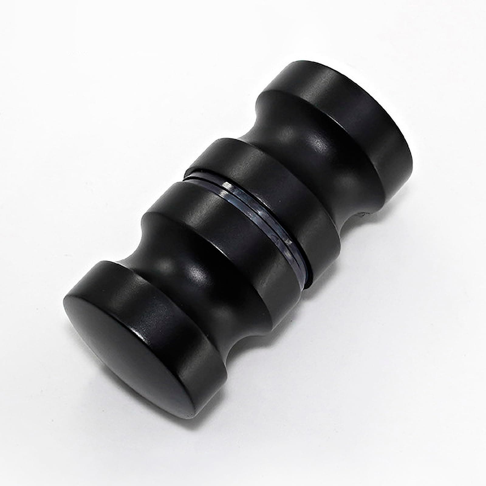 Glass Door Handle, 2.4 inch Aluminum Alloy Single Hole Handle, Solid Cylindrical Shower Room Sliding Glass Door Handle, Bathroom Shower Room Accessories.