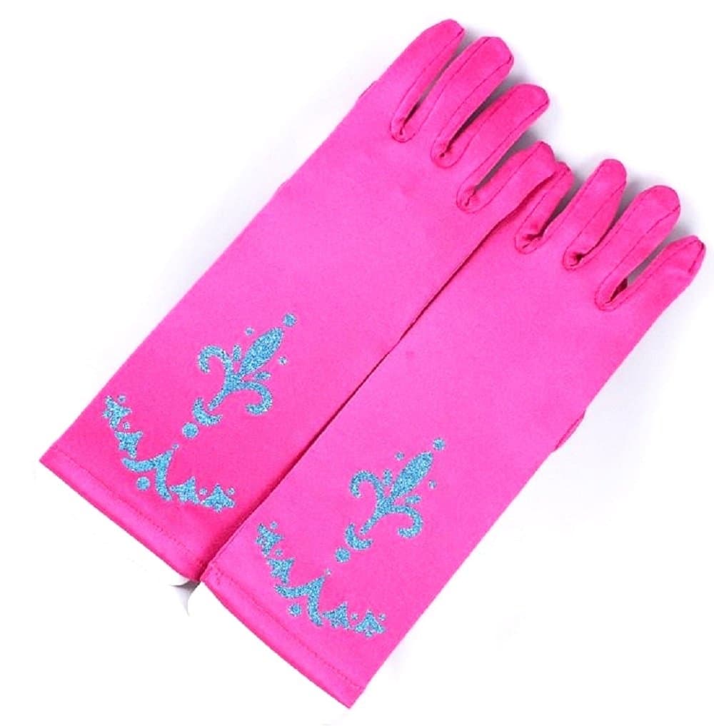 Inception Pro Infinite Fuxia Color Gloves - Little Girls With Heavenly Cartoon Decorations Frozen Elsa Anna Olaf Dress Clothes Dress Dresses Costume Costumes
