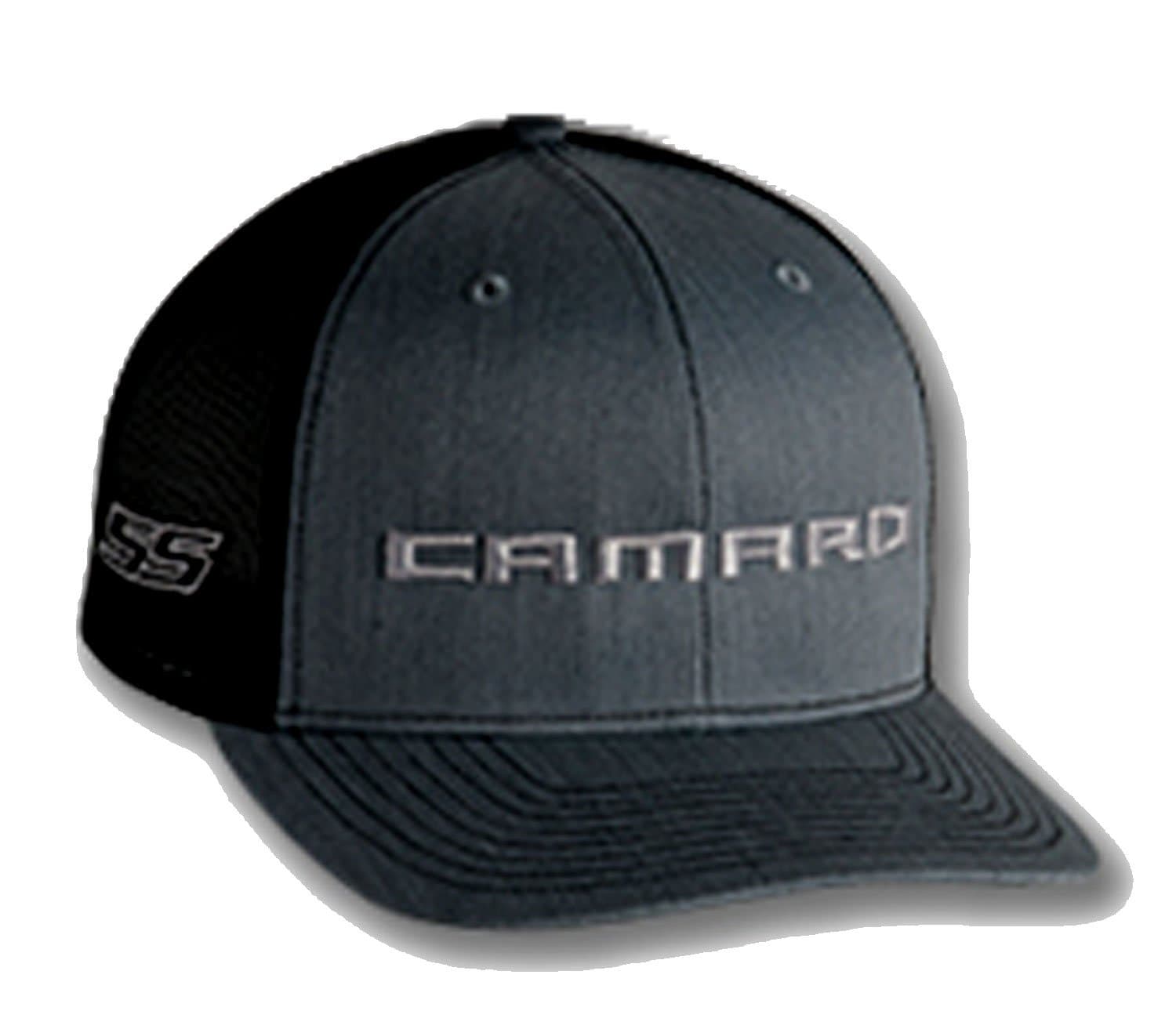 Chevrolet Chevy Camaro SS Trucker Hat Cap Red - Bundle Includes 1 Hat and 1 Driving Style Decal