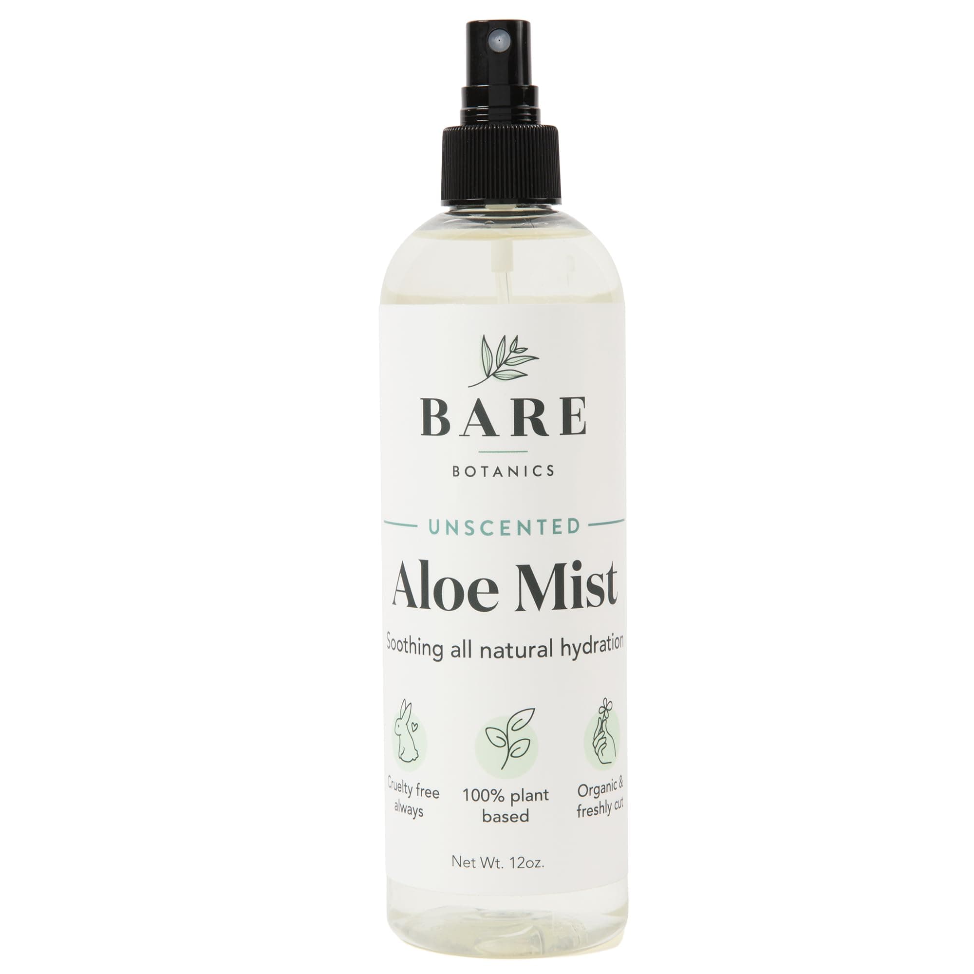 12 oz Unscented Cooling Aloe Spray - Handpoured in Madison, WI - 99.67% Pure Aloe Vera - After Sun Spray for Instant Hydration - Vegan & Cruelty Free All Natural Self-Love