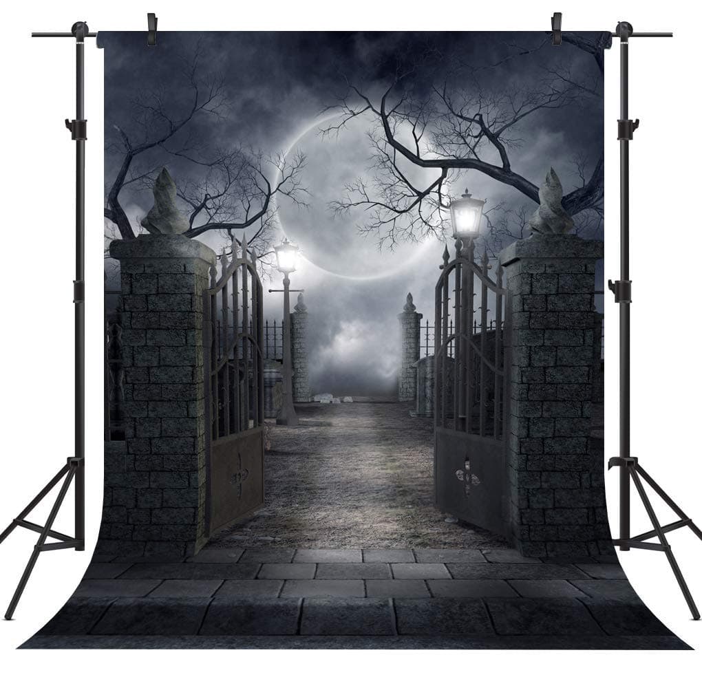 Nightmare Before Christmas Halloween Theme Backdrop Background for Photography Zombie Themed Party Supplies Baby Shower Party Decorations 034