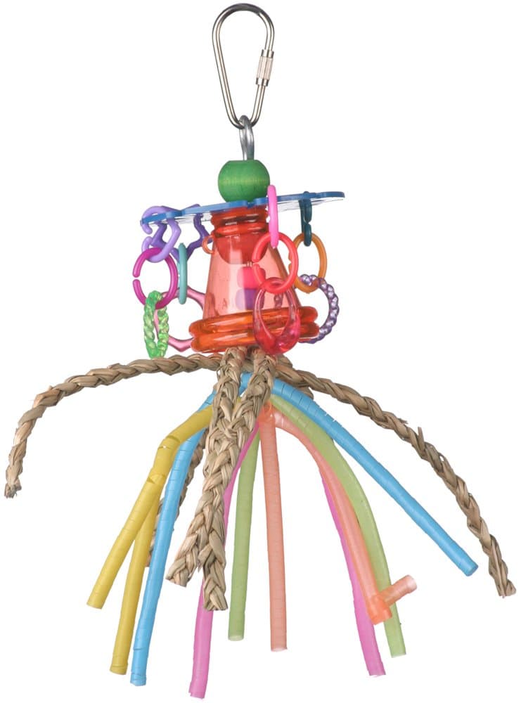 Super Bird Creations 8 by 5-Inch Curly Gurly Bird Toy, Small