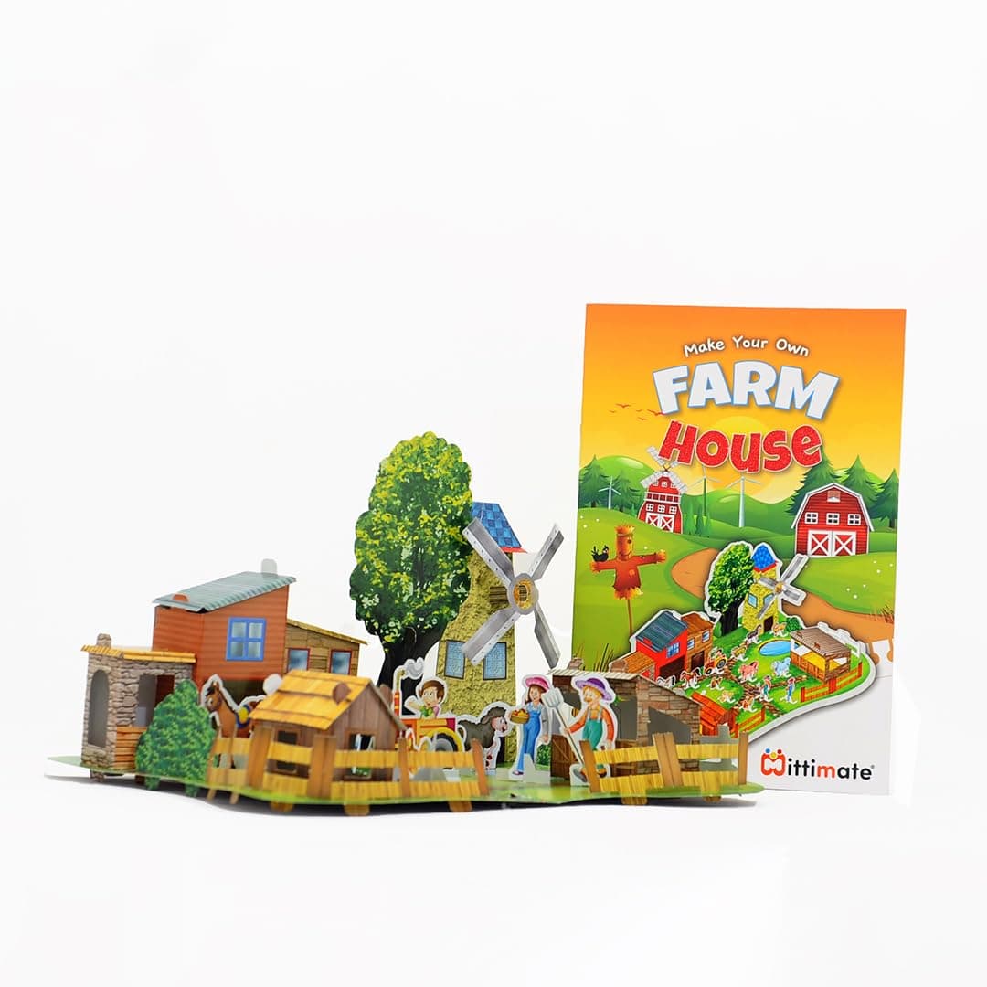 - Farm House Model Construction Book for Kids Age 8 to 12 Year Old I Make Your Own 3D Paper Model I Fun & DIY Craft Book for Children