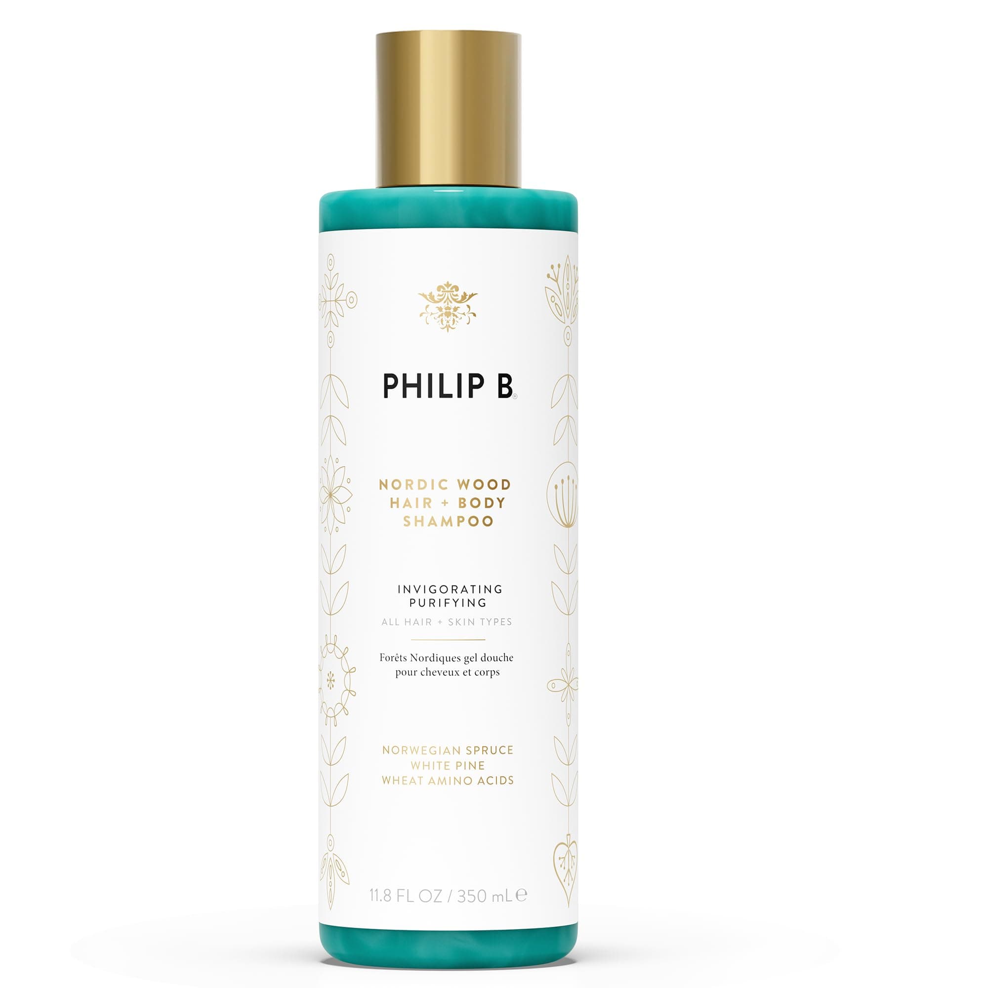 Nordic Wood Hair Body Shampoo - Philip B - Hair Care - 350ml/11.8oz