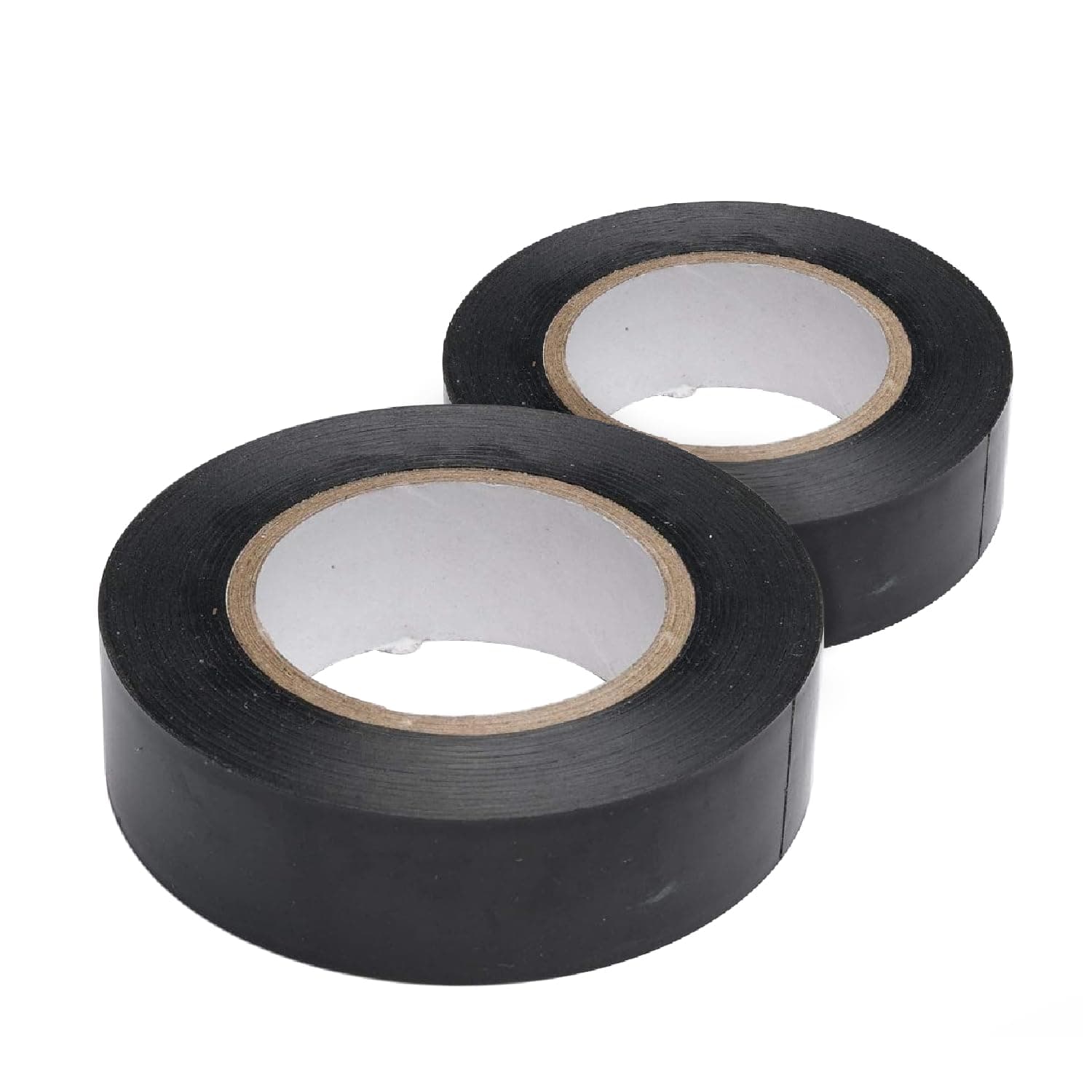 Merriway BH07515 (2 Pcs) Black PVC Electrical Insulation Tape 19mm x 5M (3/4 inch x 195 inch/ 16.25ft) - Pack of 2 Pieces