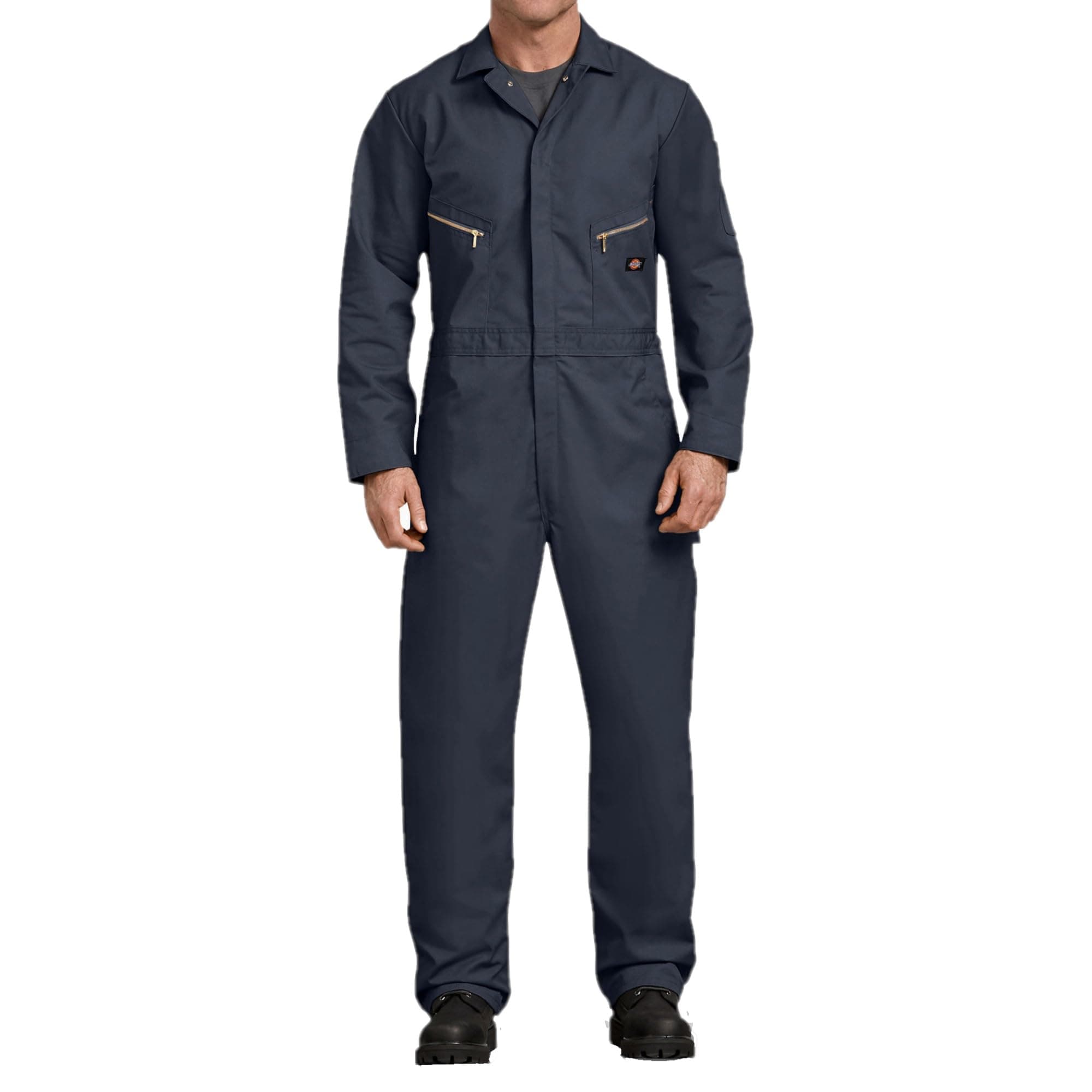 Dickies Men’s Deluxe Long Sleeve Coveralls – 7.5 oz Twill Mechanic Jumpsuit with Zipper Front Industrial Uniform Fit