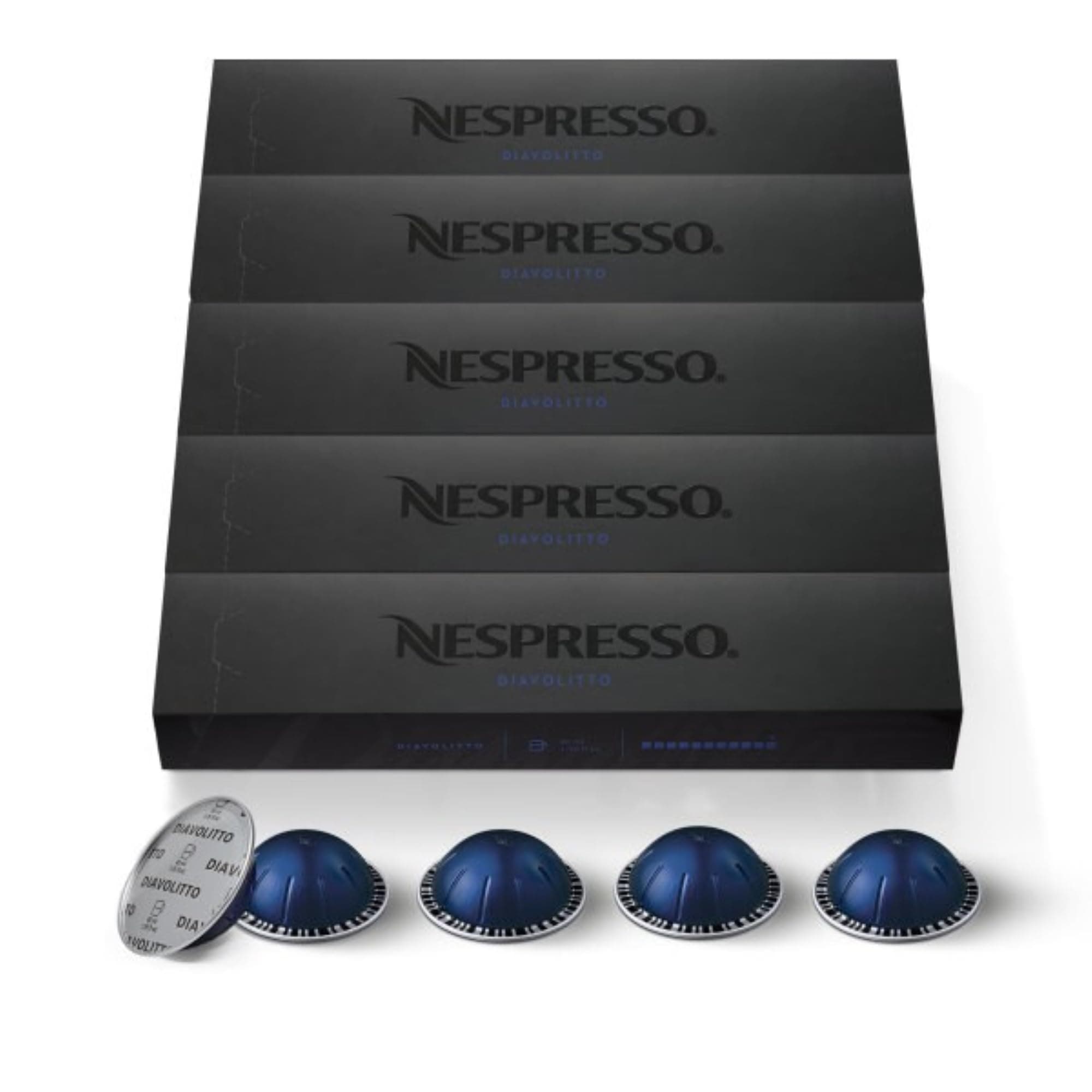 Nespresso VertuoLine Espresso, Diavolitto, 50 Count