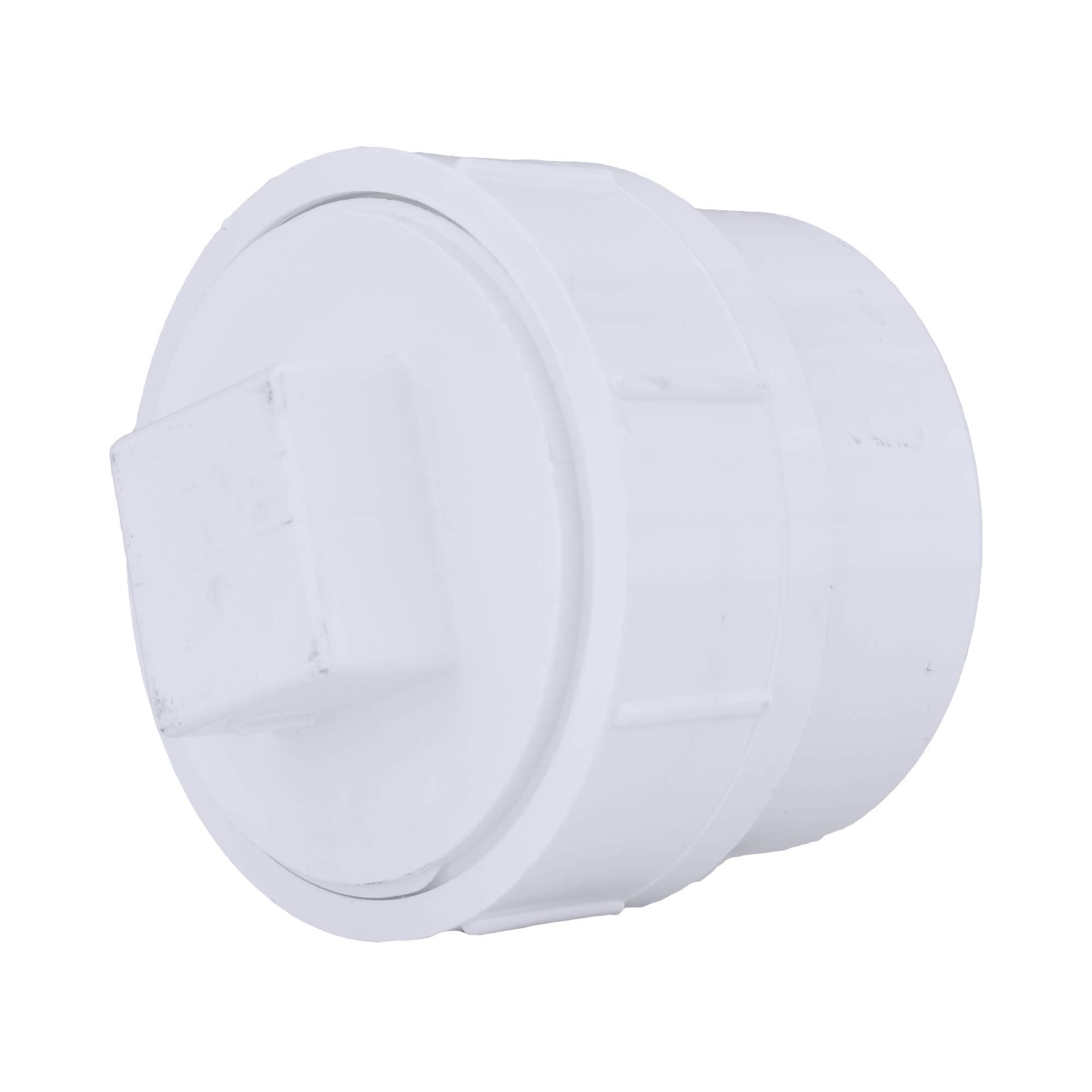 4" Cleanout Plug Adapter Pipe Fitting - Schedule 40 PVC DWV (Drain, Waste and Vent) Durable, Easy to Install, High Tensile and Sound Deadening for Home or Industrial Use (Single Unit)