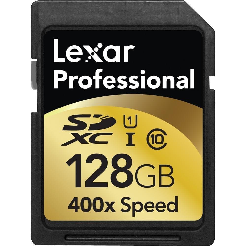 Lexar Professional 400x 128GB SDXC UHS-I Flash Memory Card LSD128CTBNA400