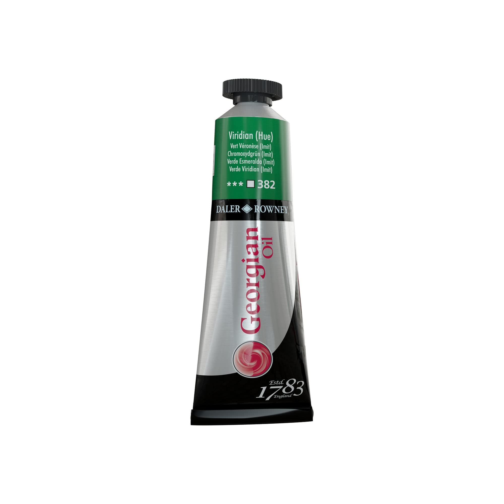 Daler-Rowney Georgian Oil Paint, Aluminium Tube, 1.28oz - 38 ml, Viridian Hue