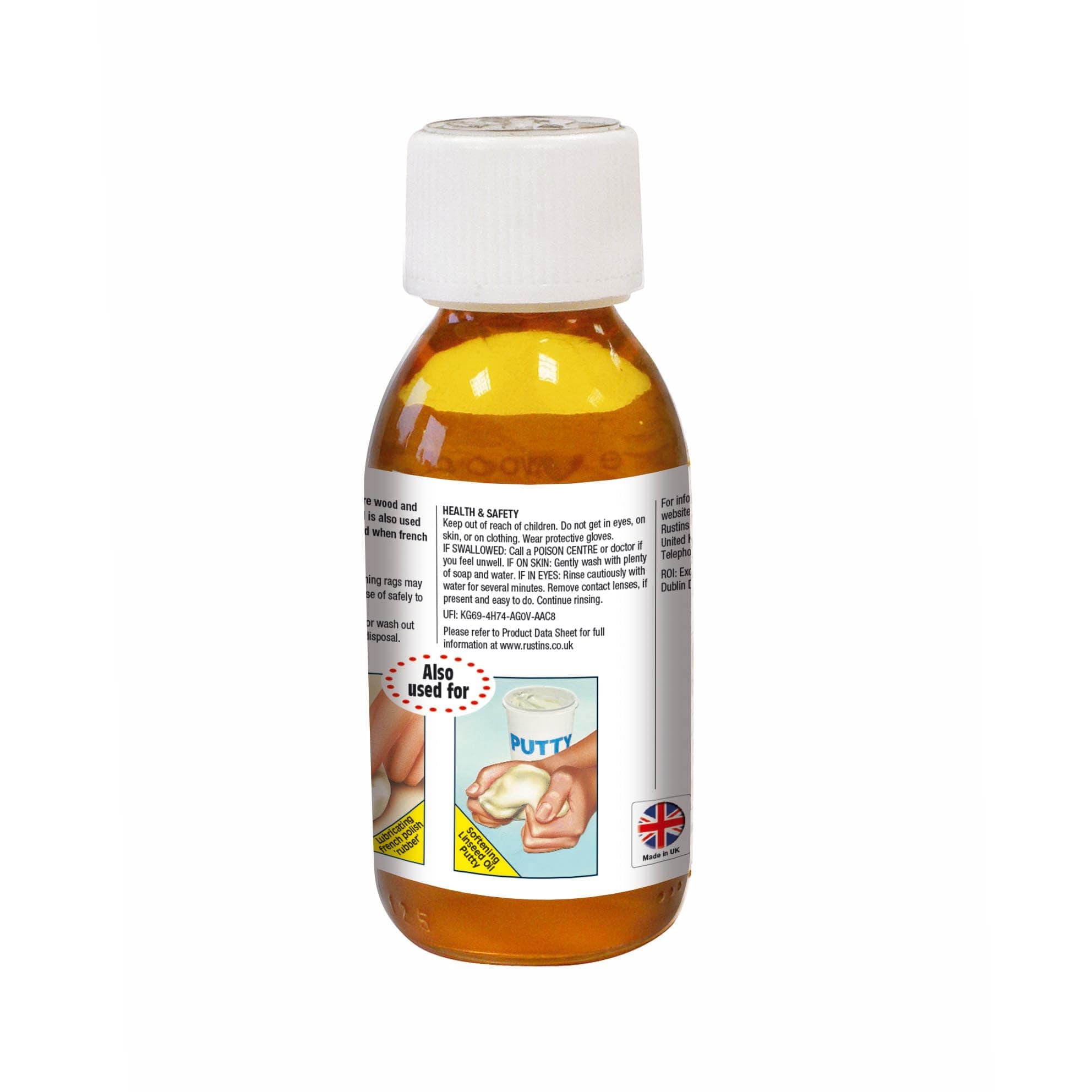 Rustins Raw Linseed Oil 125ml