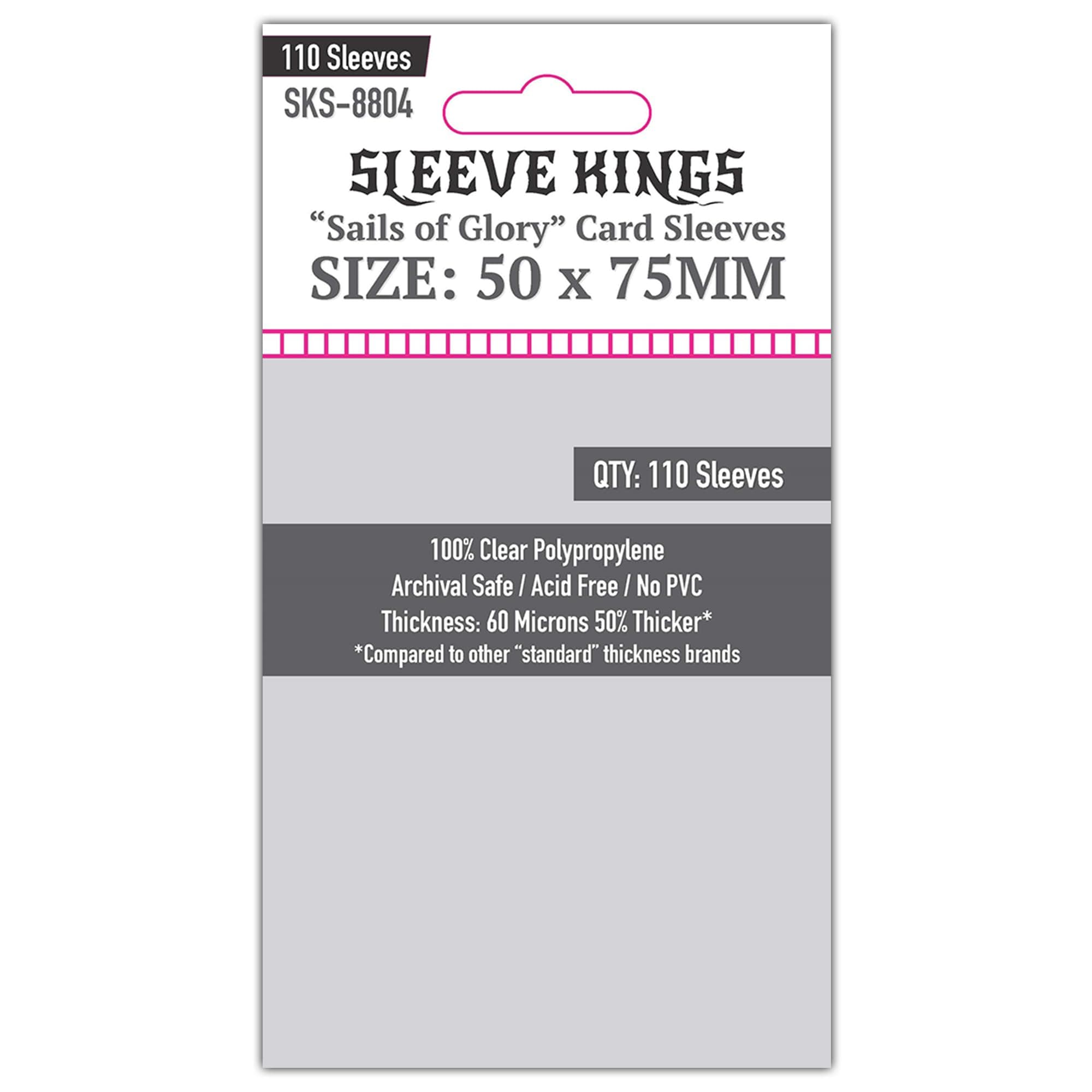 Sleeve Kings Sails of Glory Card Sleeves (50x75mm) - 110 Pack, 60 Microns