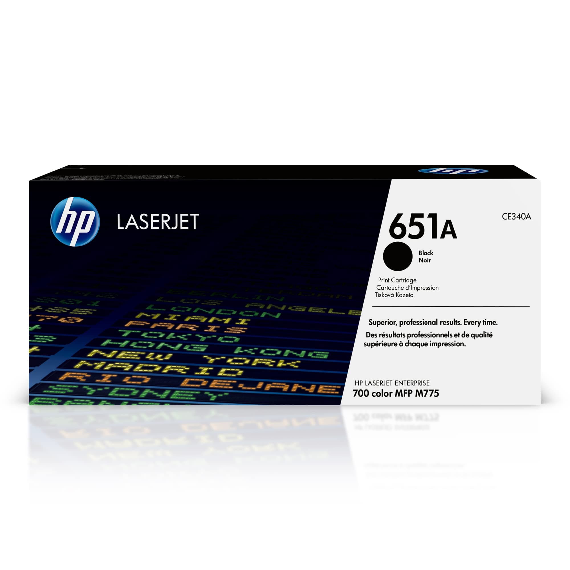 651A Hewlett Packard Original LaserJet Colour Sphere Toner Cartridge, Black - CE340A