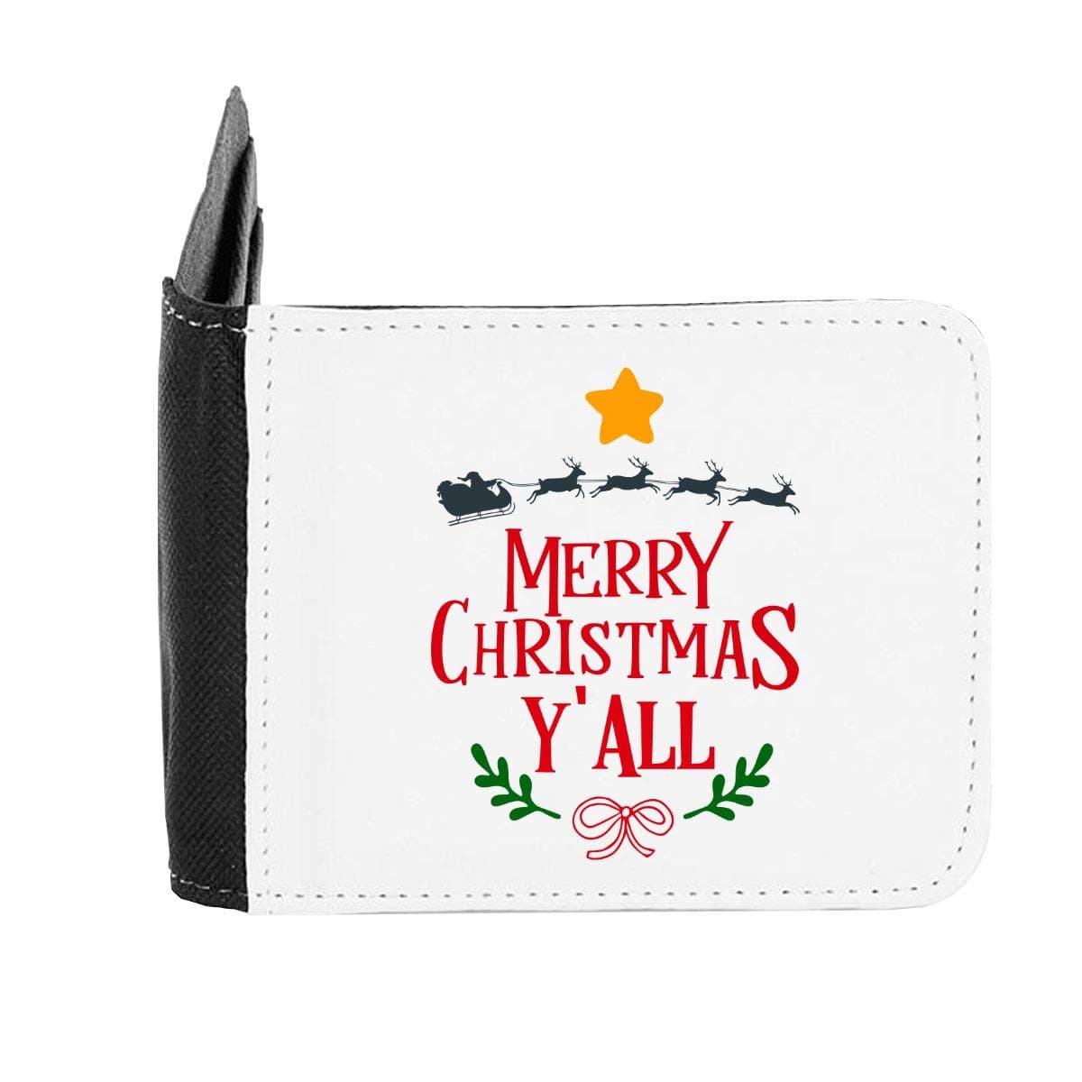 Merry Christmas Y'all Santa Sleigh [BCX] Men's Wallet