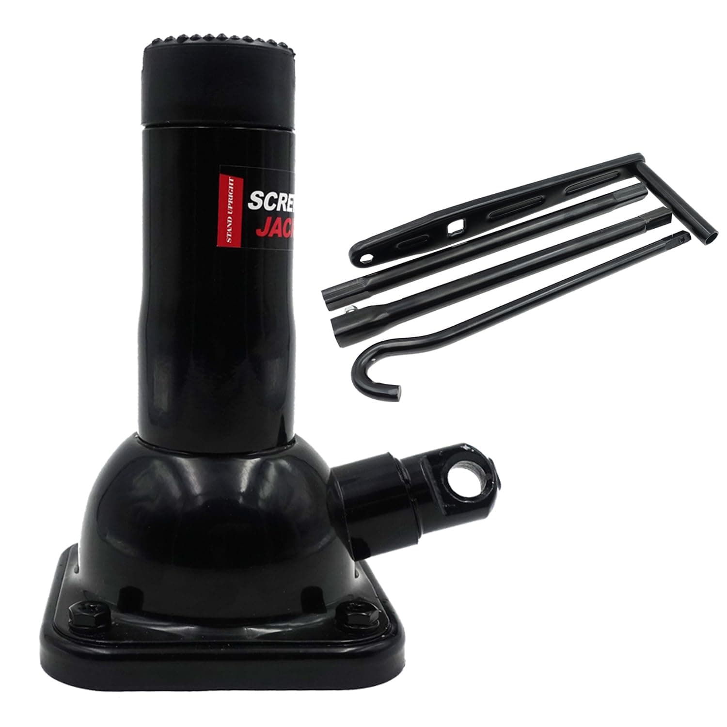 Car Jack 2 Ton (4,000 lb) Capacity Spiral Jack for Pickup Truck, Screw Jacks for Car Lift or jack Stands, Tire Jack Fit for Ford F150 Truck Chevy Silverado Dodge Ram 1500 (Black)