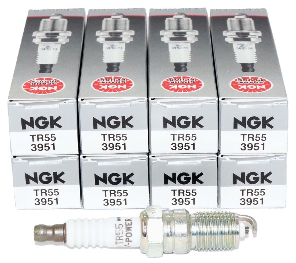 NGK 3951 Spark Plugs TR55 (8 Pack)