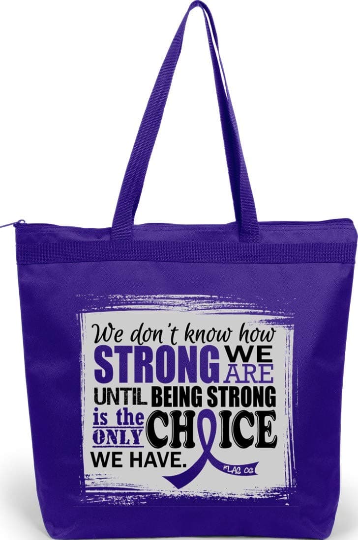 Fight Like a GirlHow Strong We Are Darcey Tote Bag for Cancer and Disease Awareness