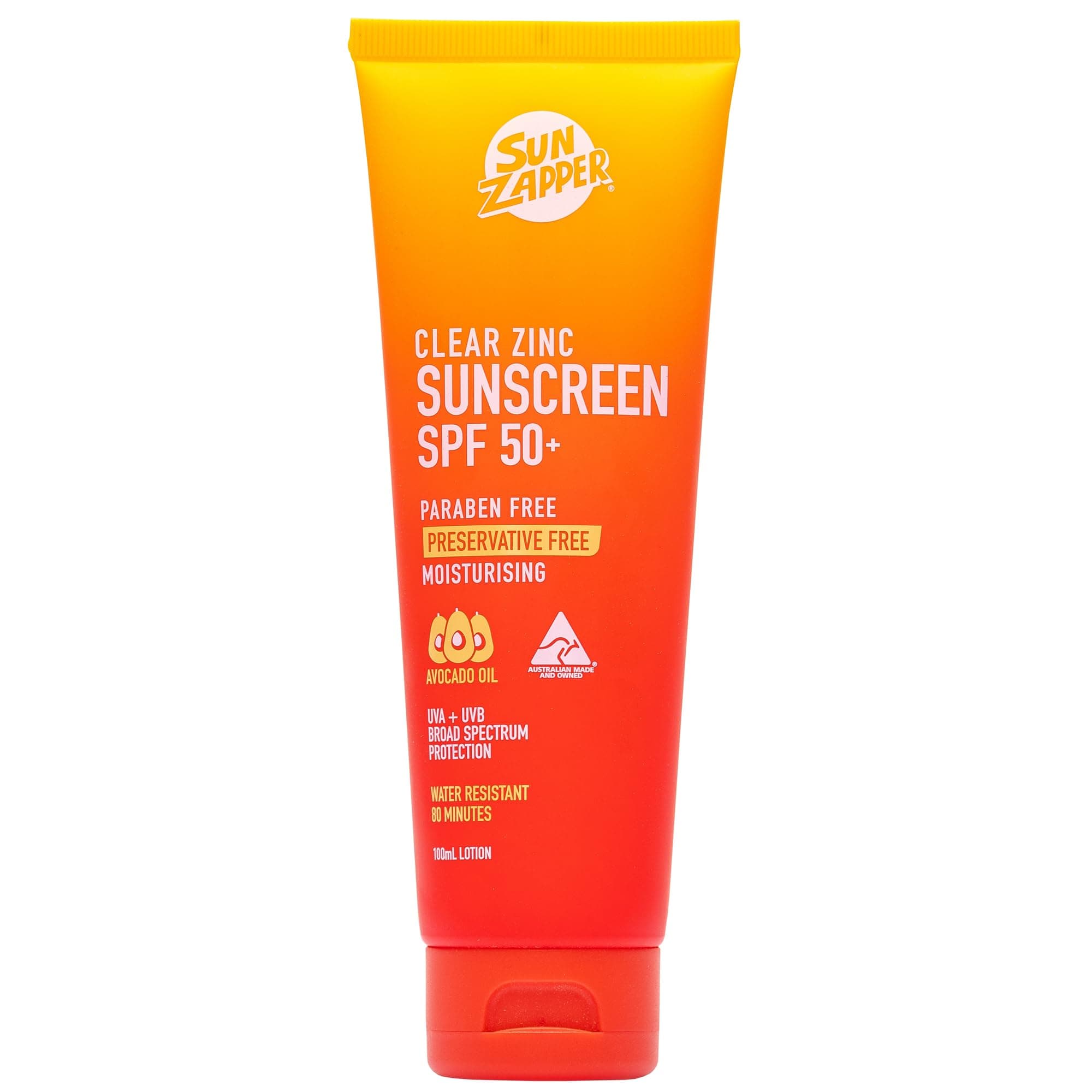 Clear Zinc Mineral Sun Cream - SPF50+ Zinc Sunscreen Made in Australia