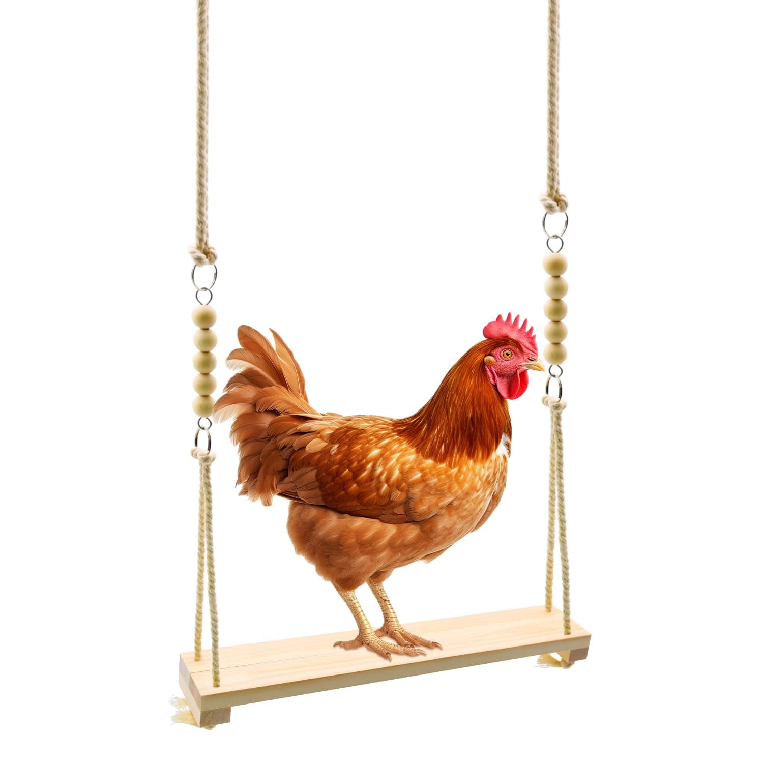 Chicken Swing Toys, 1/2/5/8/12pcs Chicken Toys, Chicken Xylophone, Chicken Swing, Chicken Mirror, Chicken Flexible Ladder, Chicken Vegetable String Bag and Hanging Feeder, Chicken coop Toys (1pcs)